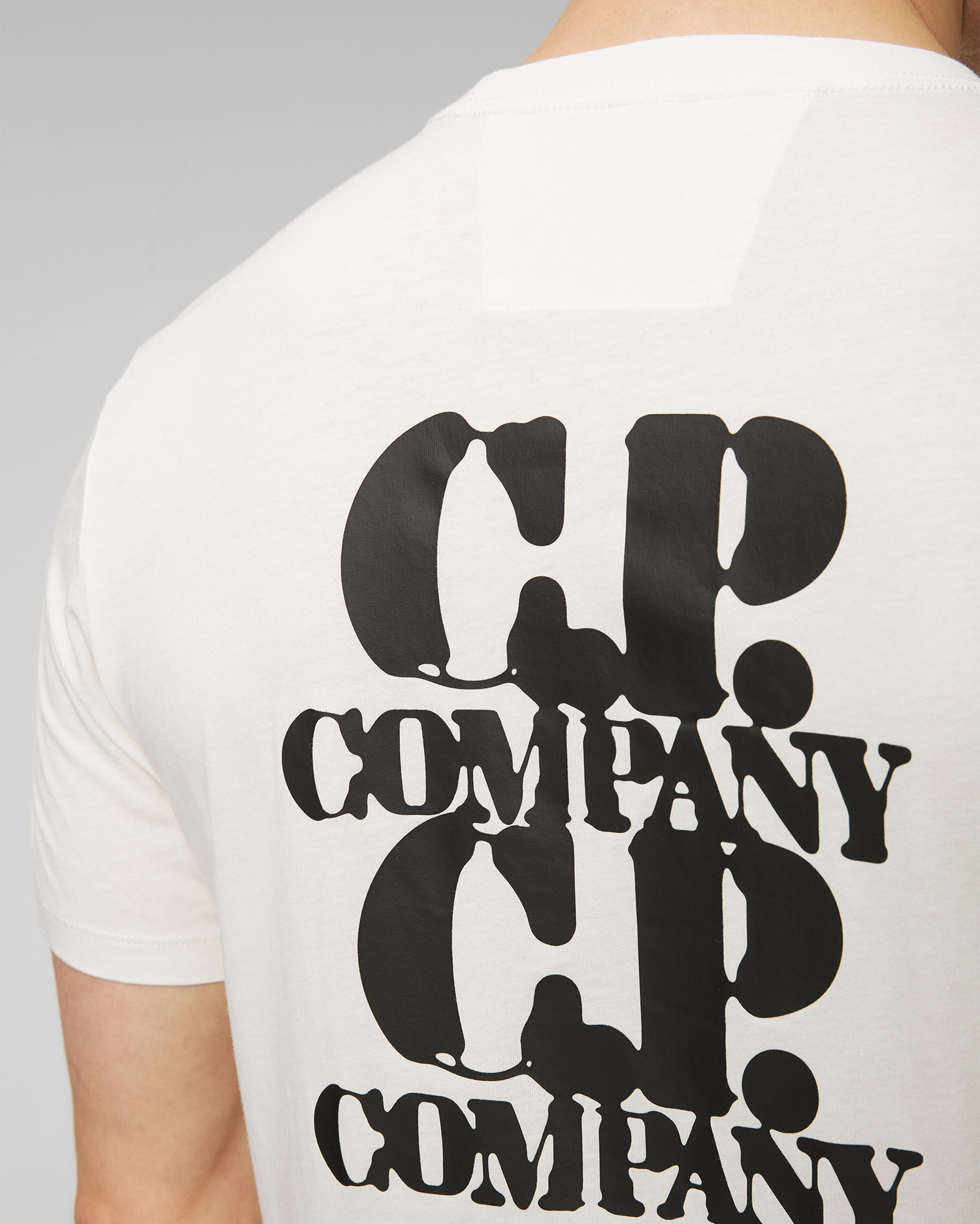 Tricou alb pentru bărbați C.P. Company