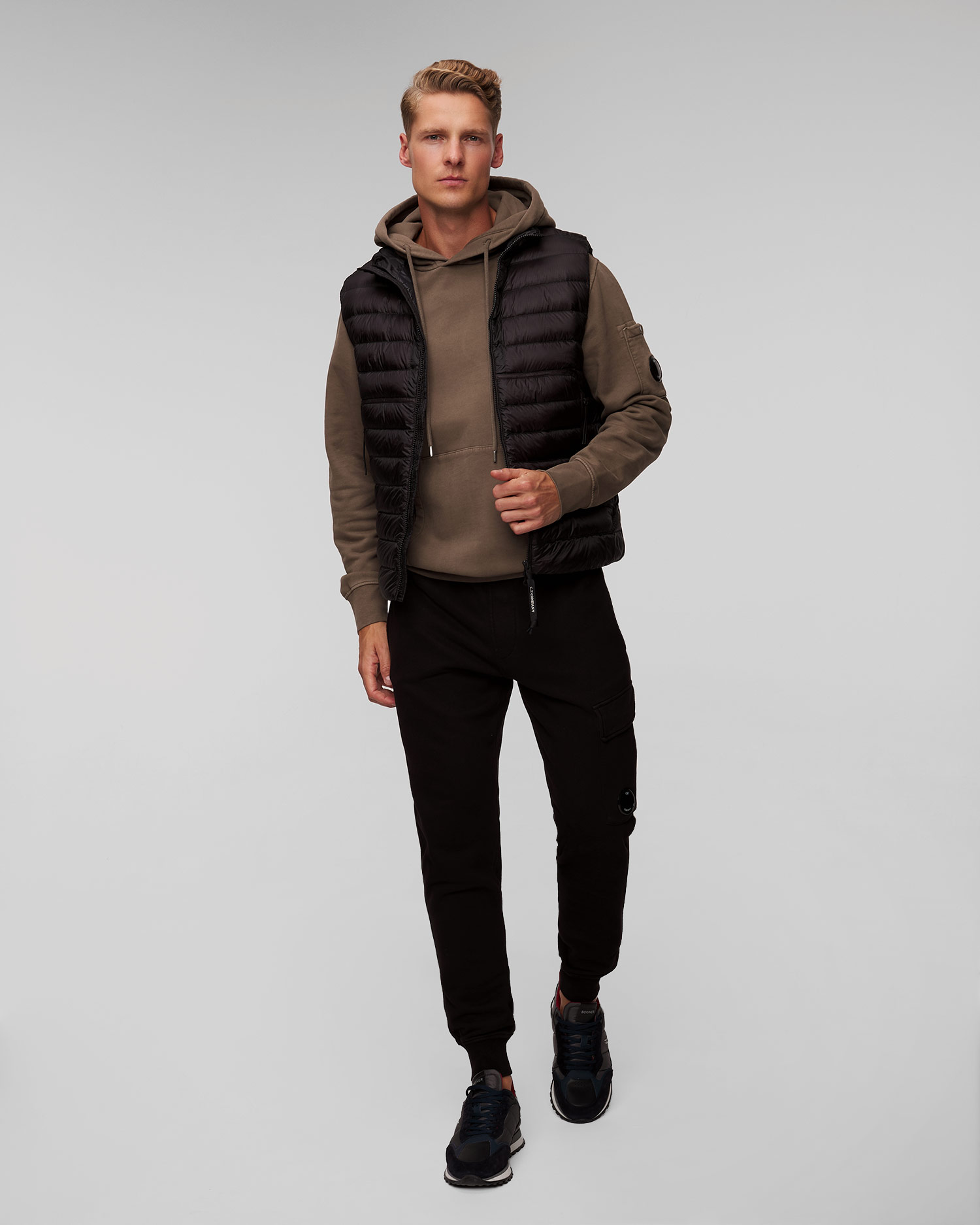 Men's black down gilet C.P. Company