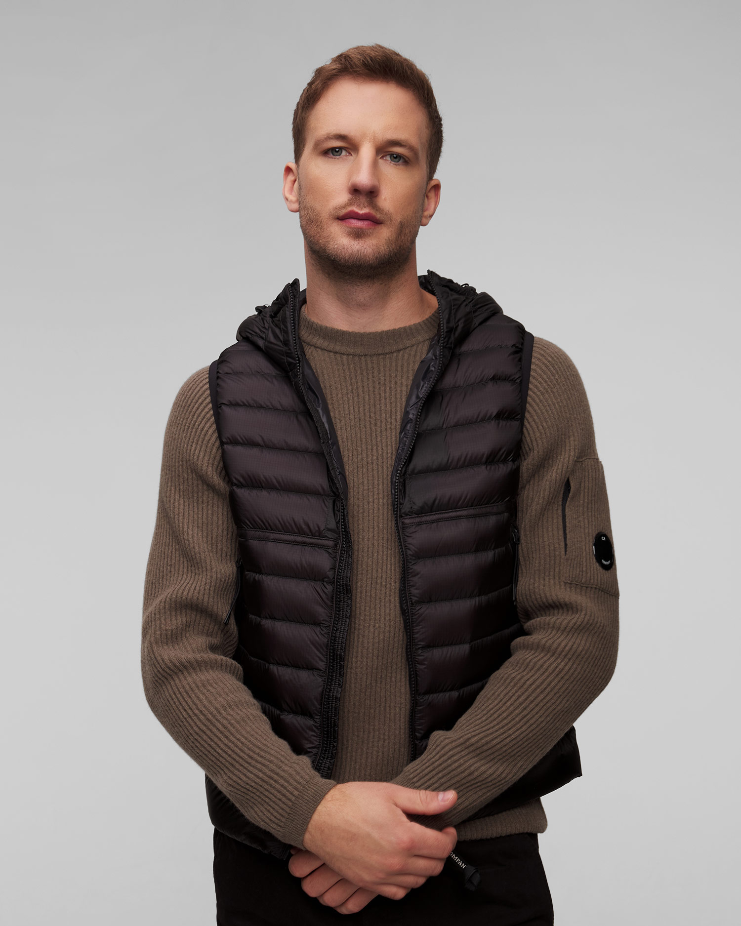Men's black down gilet C.P. Company
