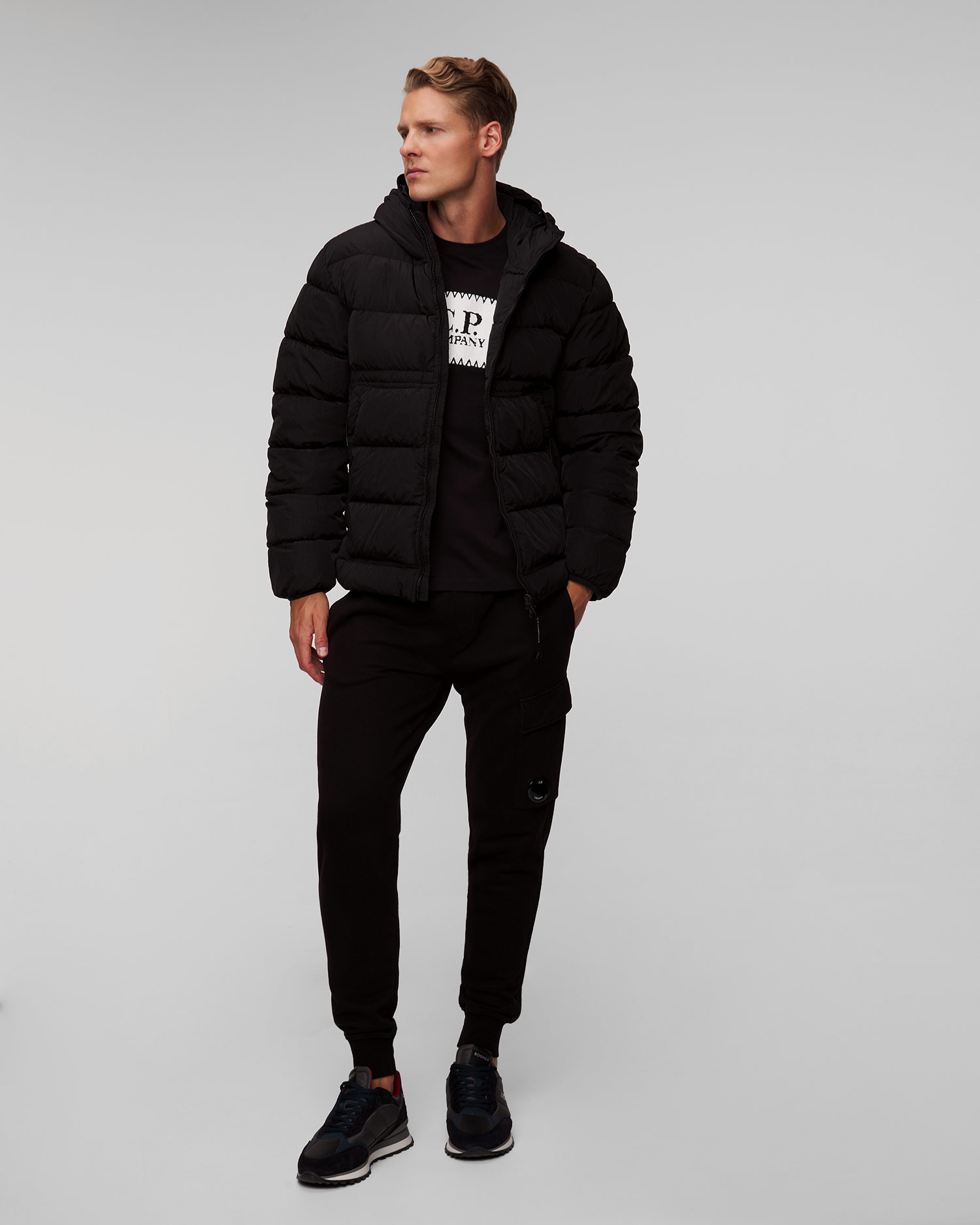 Men's black down jacket C.P. Company