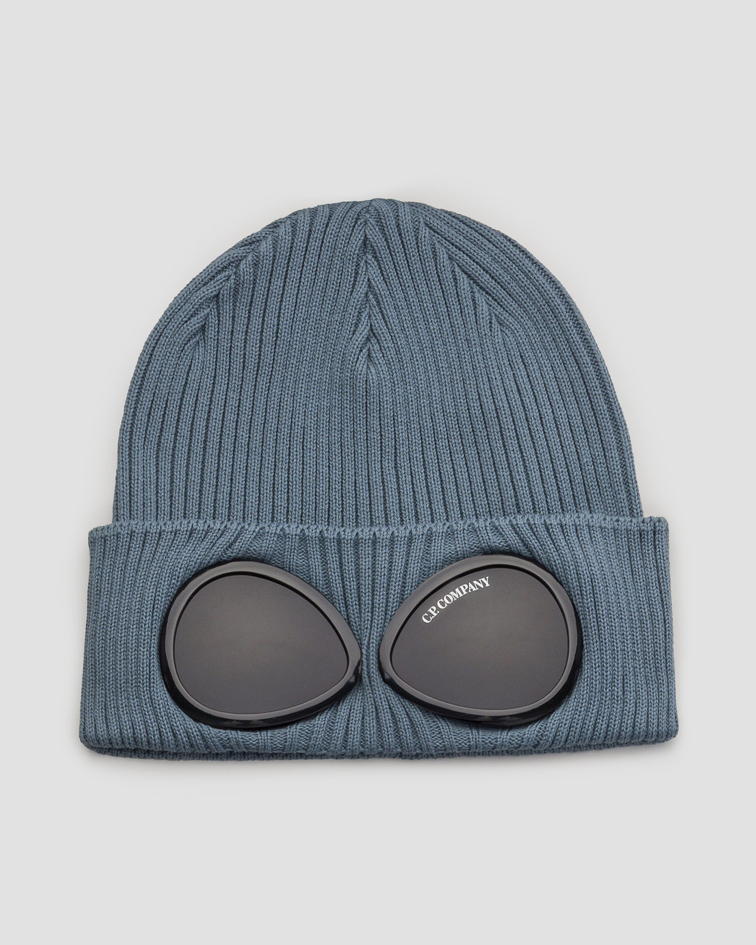 Bonnet gris pour hommes C.P. Company Cotton Goggle