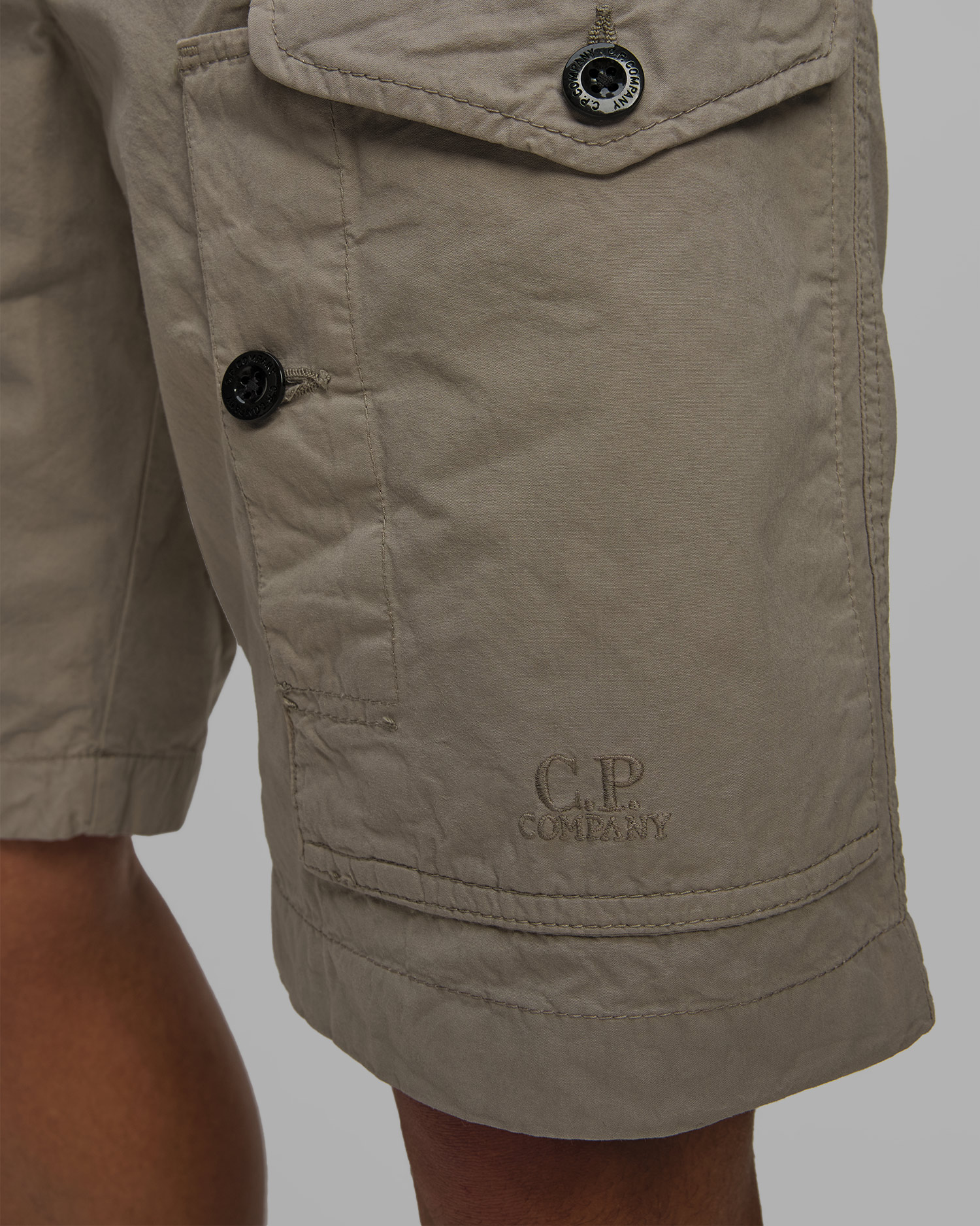 Pánske šortky C.P. Company Microreps Cargo Shorts khaki