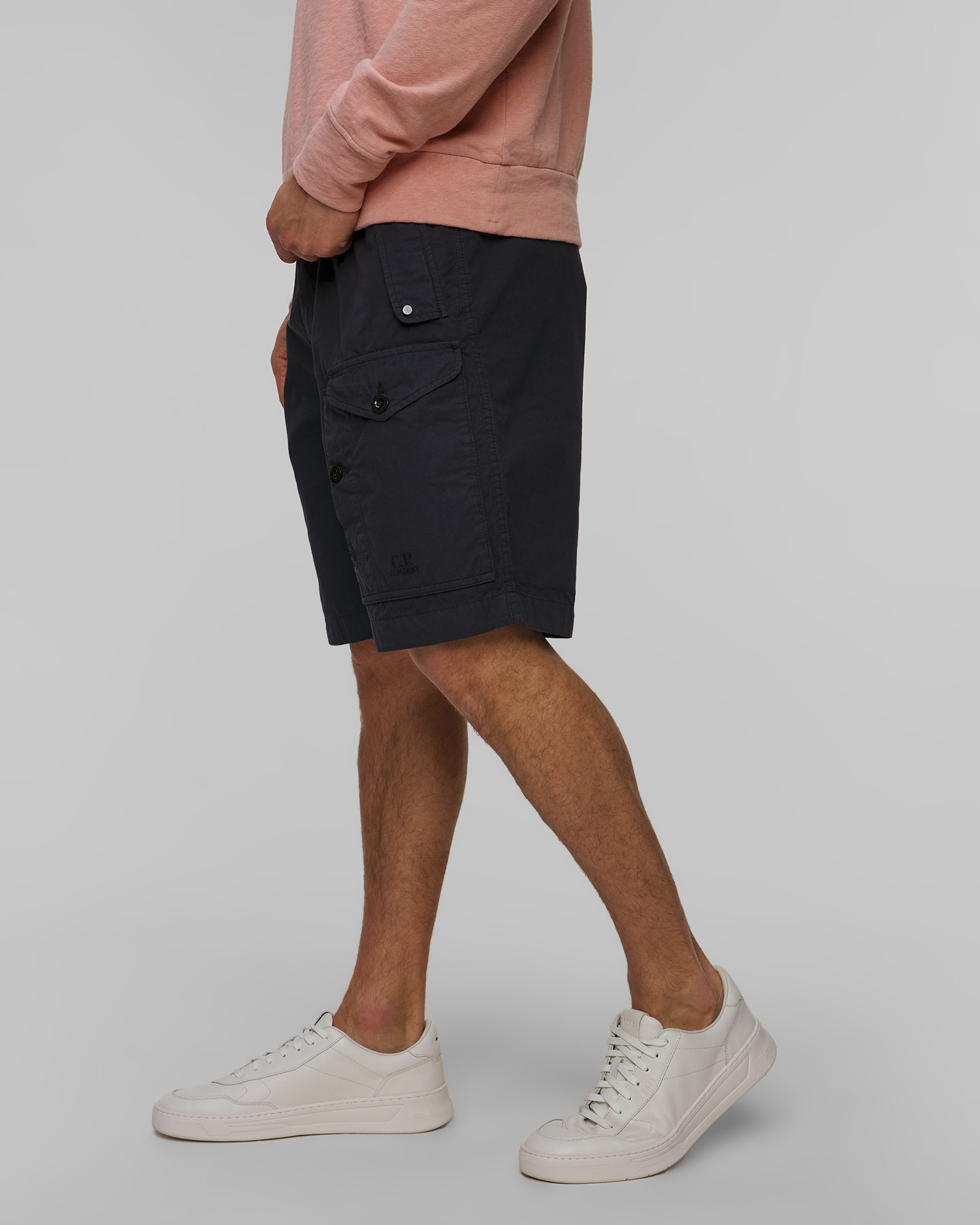 Pánské kraťasy C.P. Company Microreps Cargo Shorts v Tmavě Modrém Barevném Odstínu