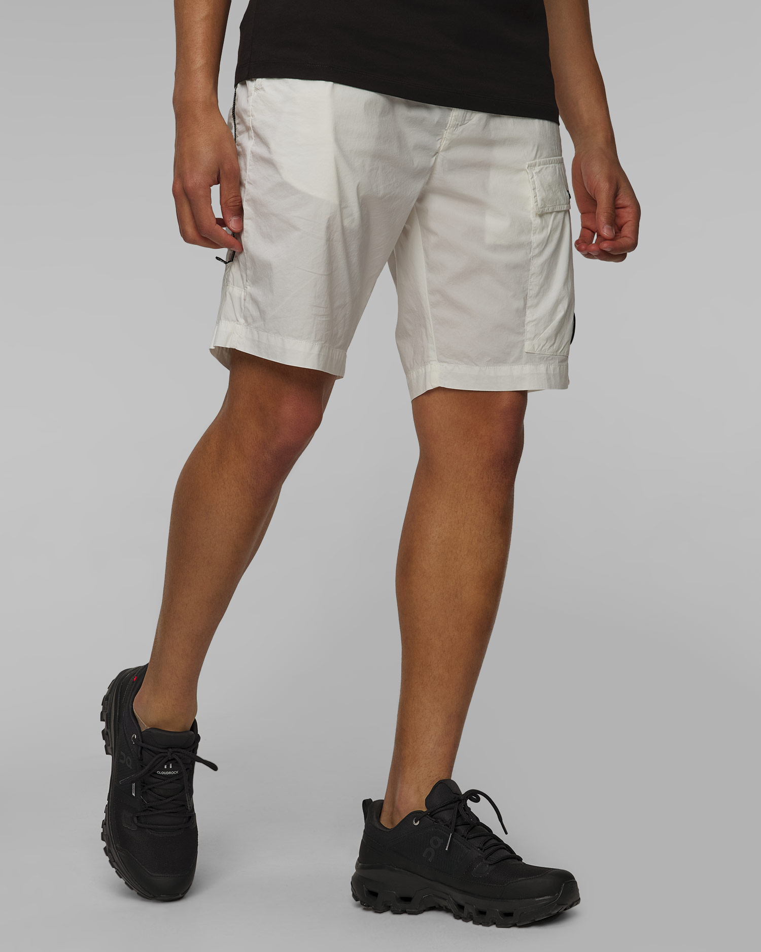 C.P. Company 50 Fili Stretch Cargo Shorts Herrenshorts in Weiß