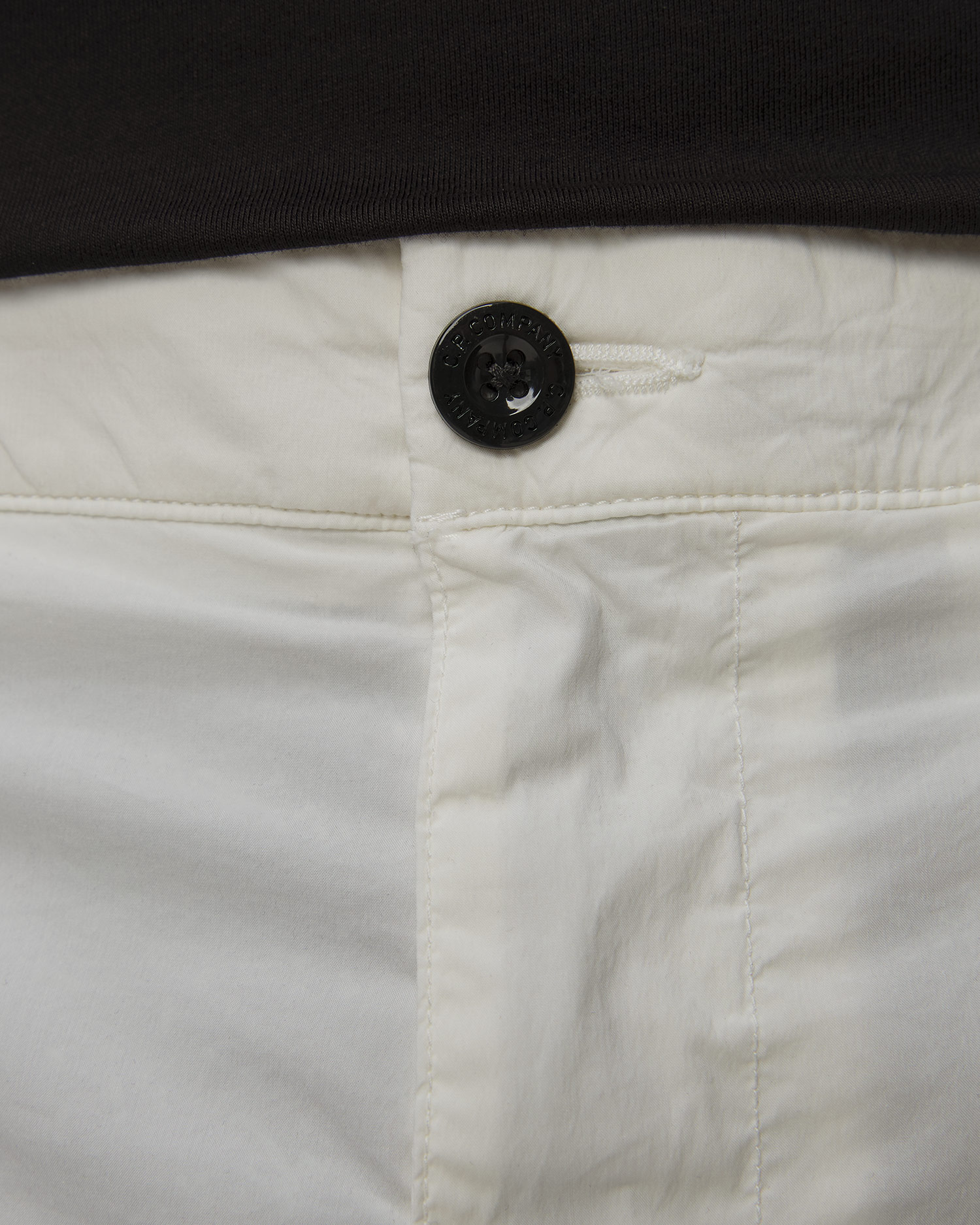 Pánske šortky C.P. Company 50 Fili Stretch Cargo Shorts biele