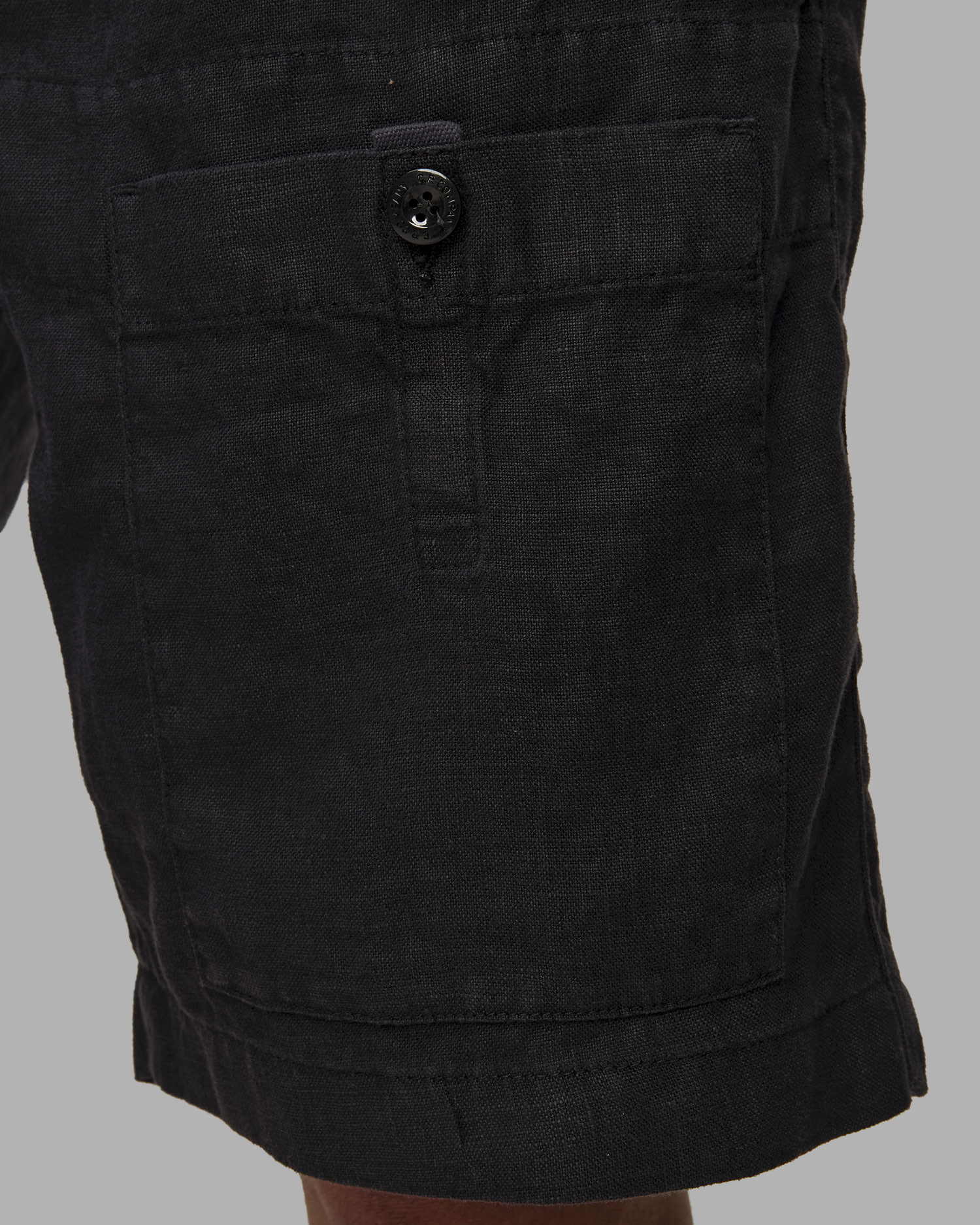 Pánske šortky C.P. Company Linen Sack Cargo tmavo modré