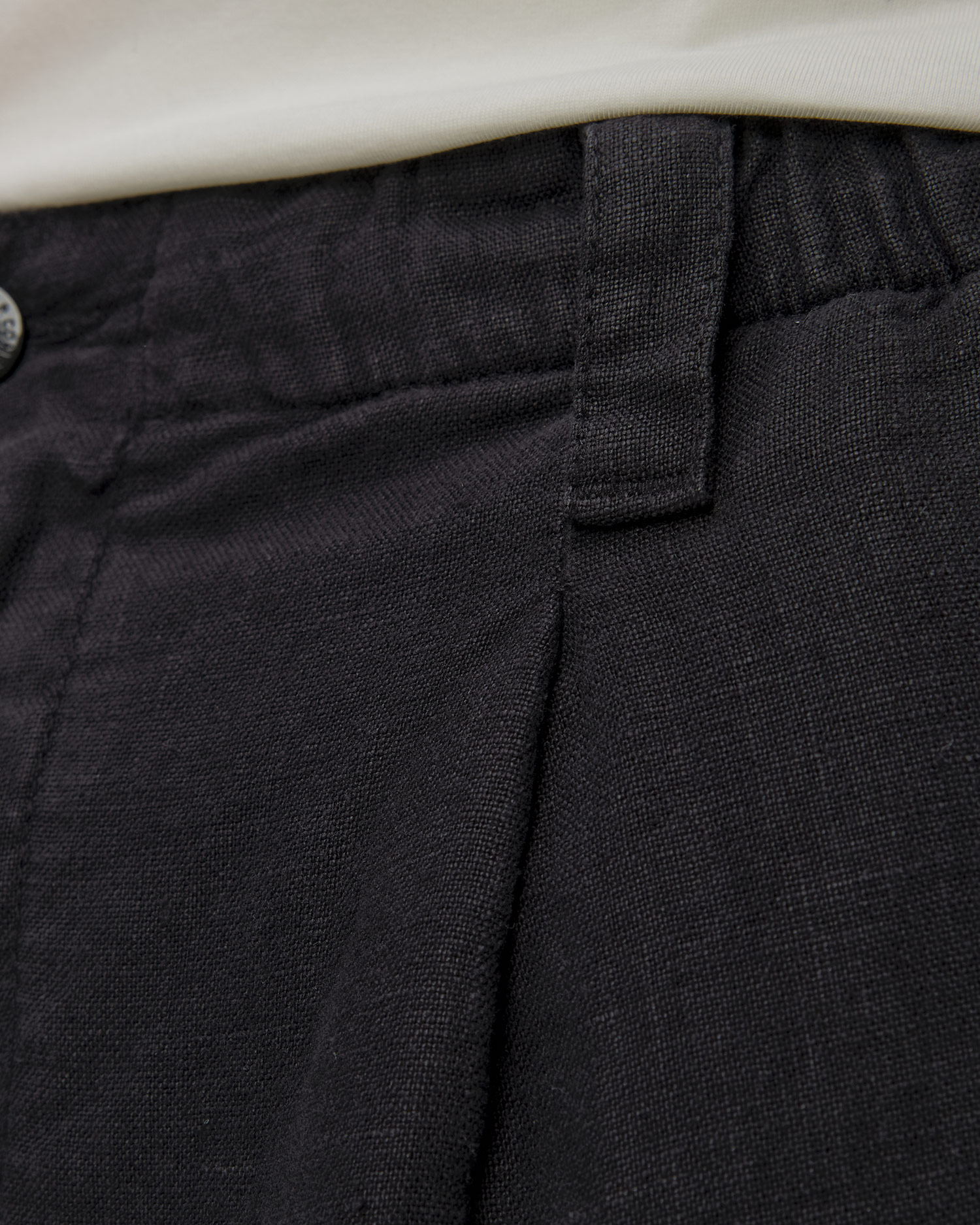 Pánske šortky C.P. Company Linen Sack Cargo tmavo modré