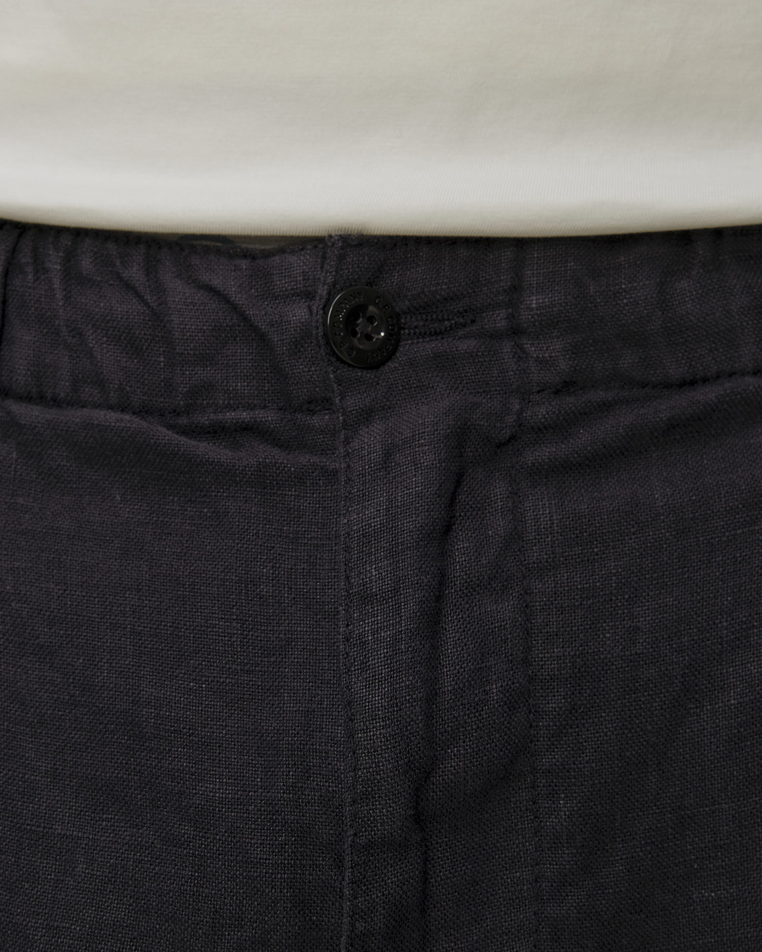 Pánske šortky C.P. Company Linen Sack Cargo tmavo modré