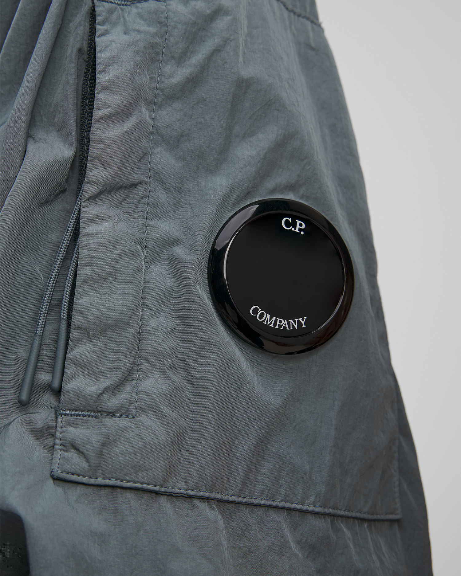 Pánská bunda C.P. Company Chrome-R Full Button Jacket v Šedé Barvě