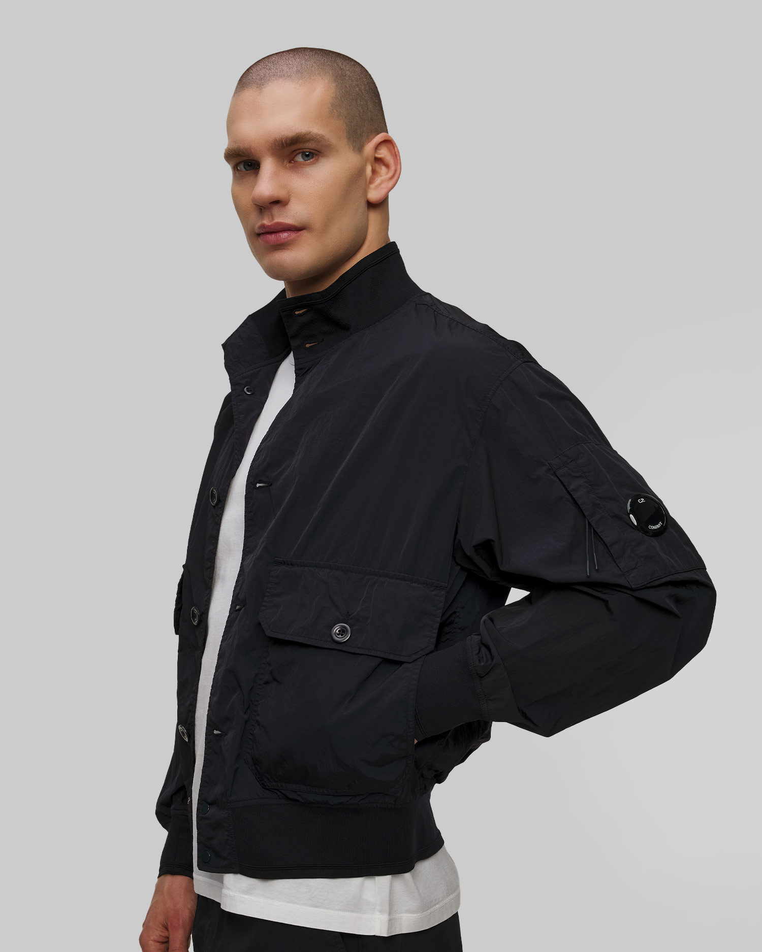 Kurtka męska C.P. Company Chrome-R Full Button Jacket granatowa