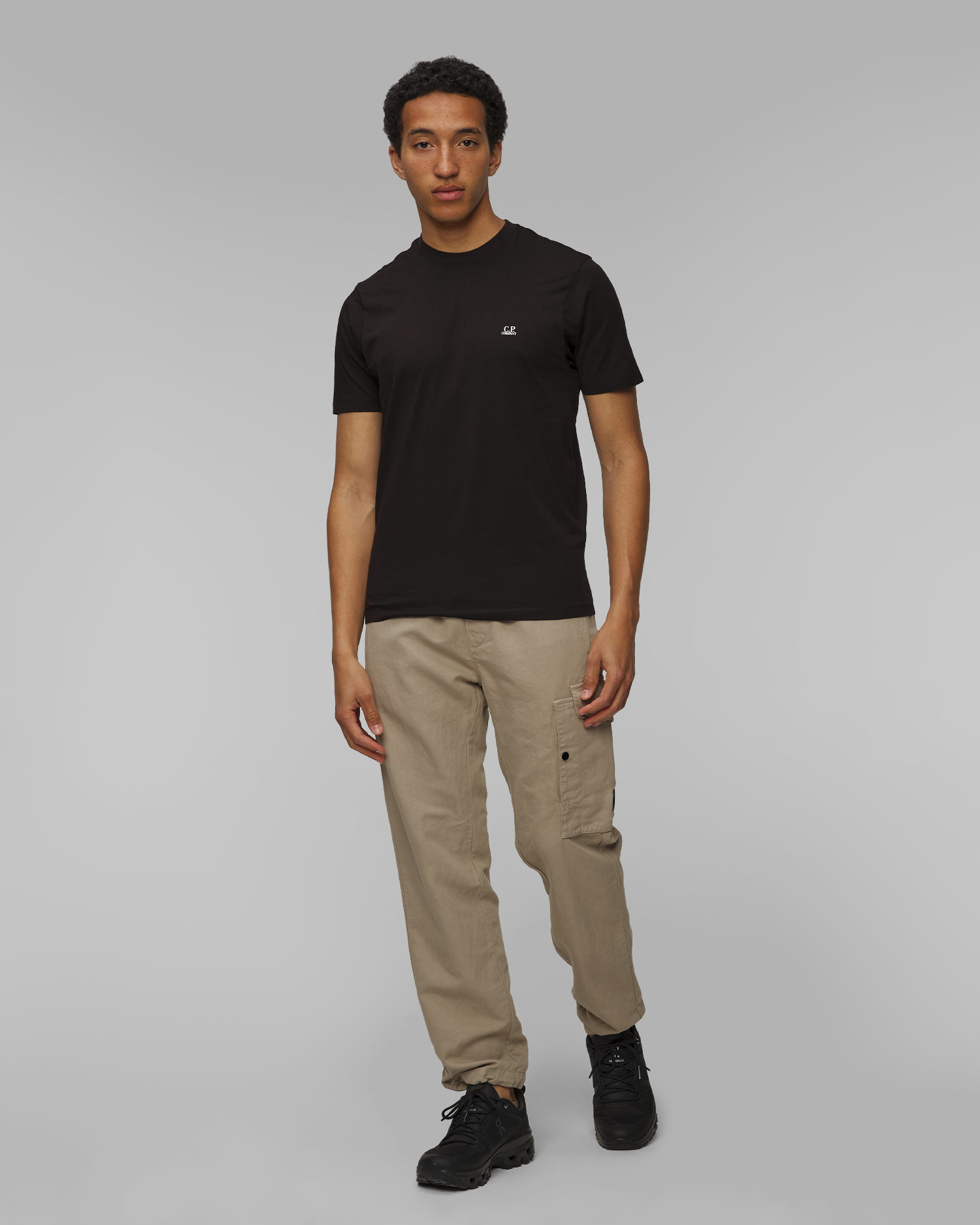 Spodnie męskie C.P. Company Cotton/Linen Loose Pants khaki