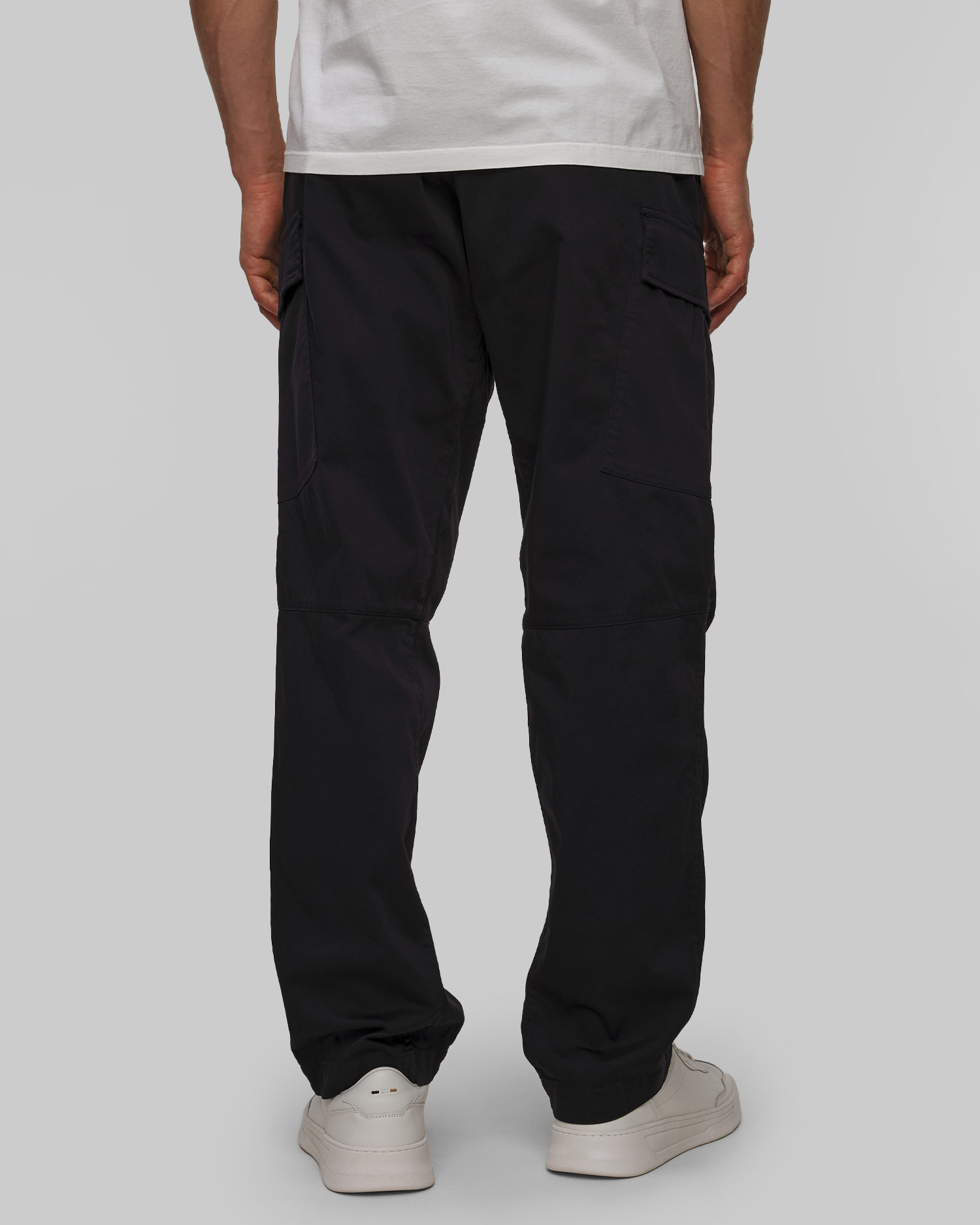 Pantaloni pentru bărbați C.P. Company Stretch Sateen Loose Cargo Pants bleumarin