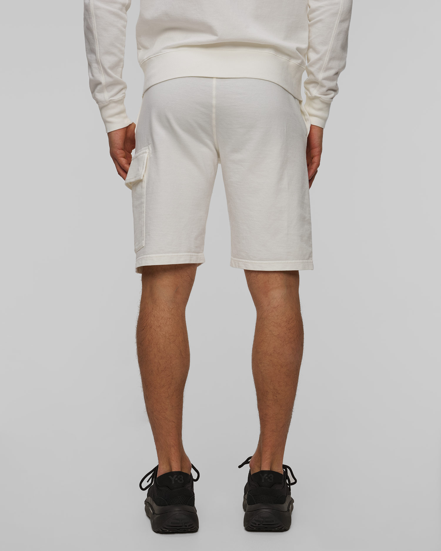 Szorty męskie C.P. Company Light Fleece Cargo Lens Shorts beżowe