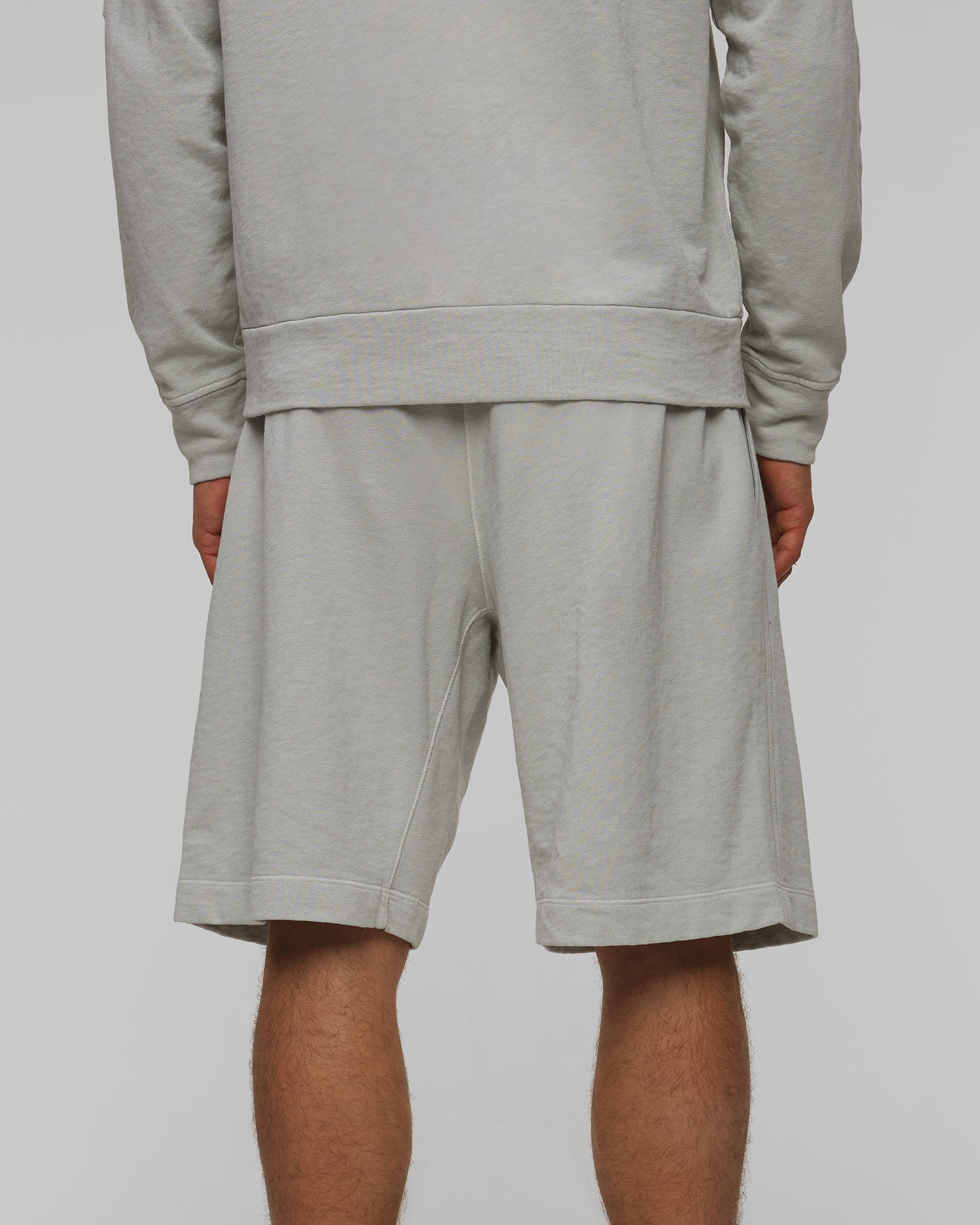 Pánské kraťasy C.P. Company Malfile Fleece Shorts v Šedé Barvě