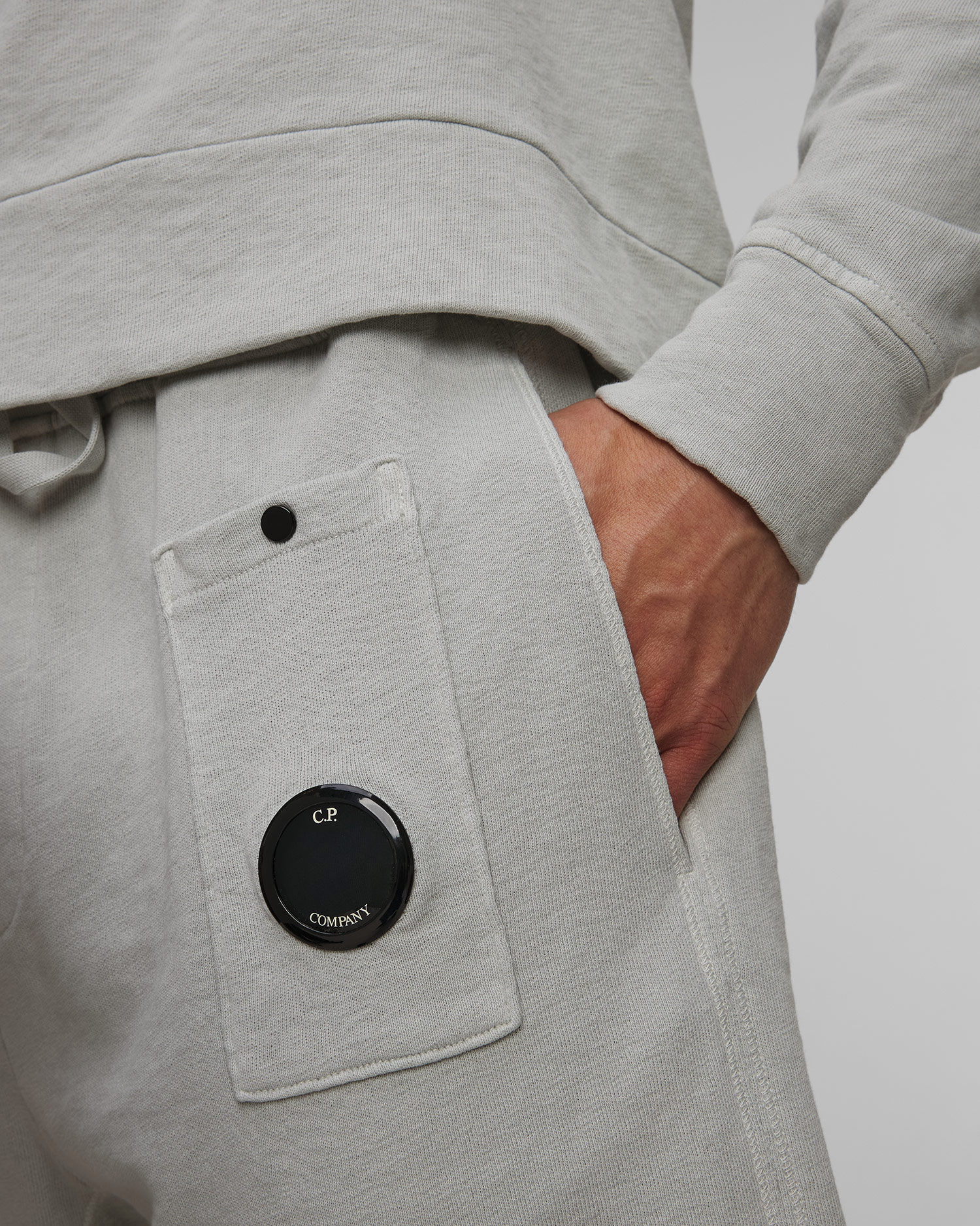 Pánské kraťasy C.P. Company Malfile Fleece Shorts v Šedé Barvě