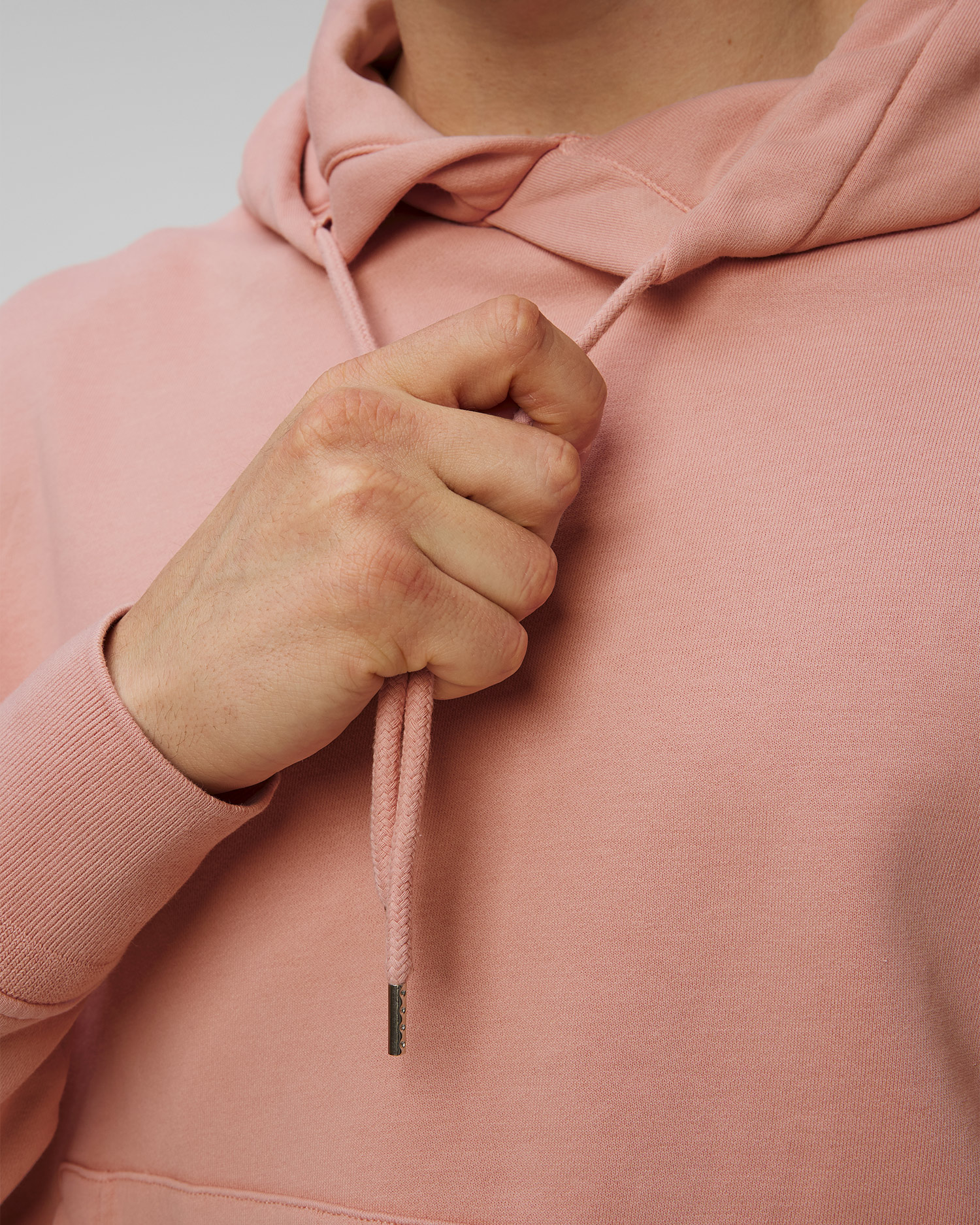 Men's sweatshirt C.P. Company Cotton Diagonal Fleece Resist Dyed Hooded Lens pink