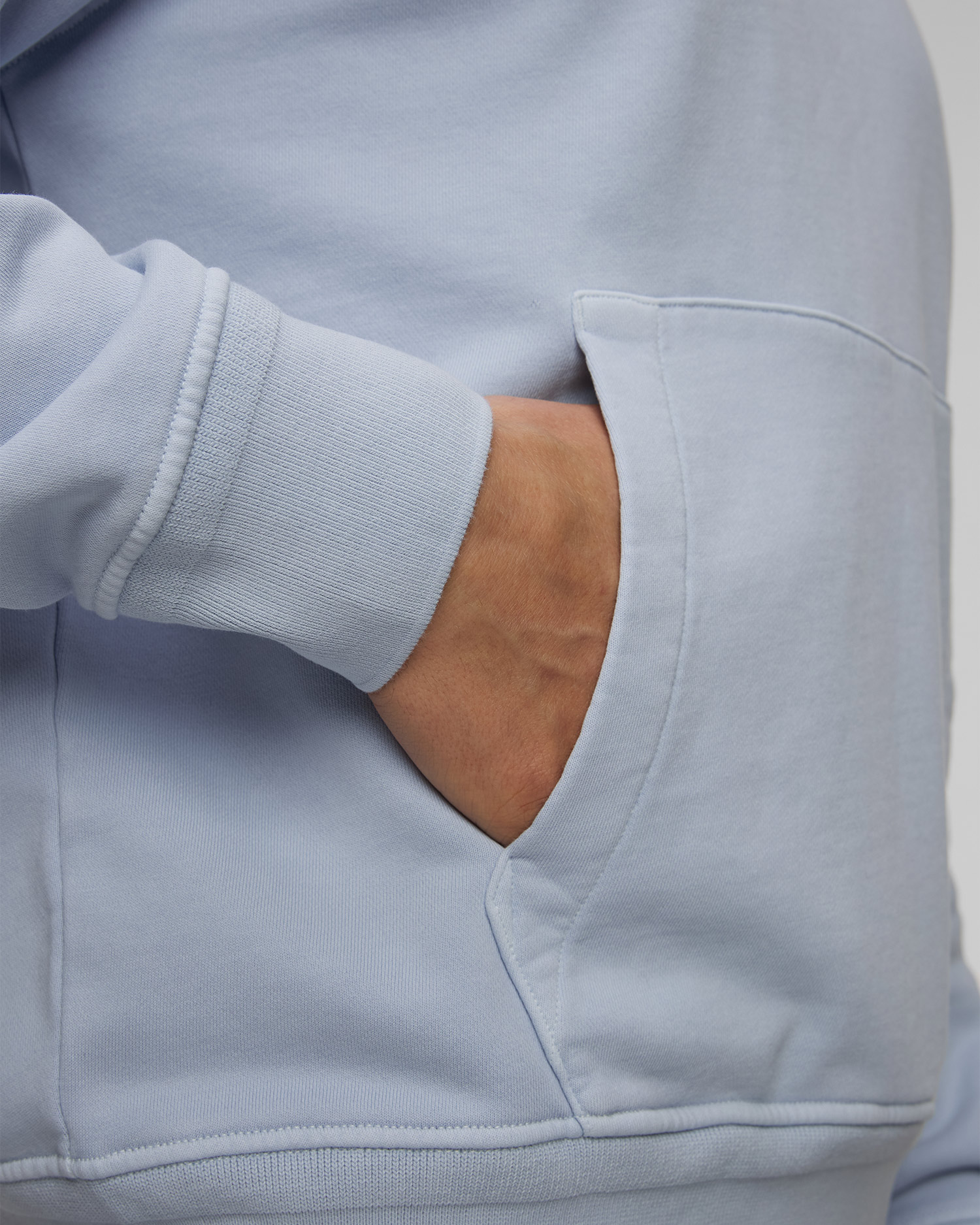 Pánská modrá mikina C.P. Company Cotton Diagonal Fleece Resist Dyed Hooded Lens