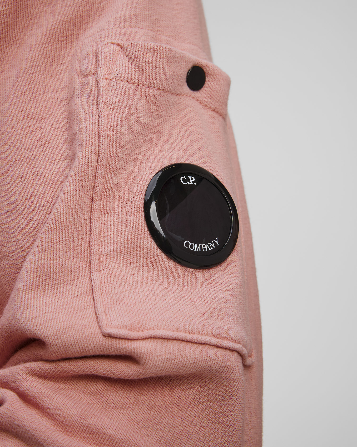 Men's sweatshirt C.P. Company Malfilè Fleece Crewneck Sweatshirt pink