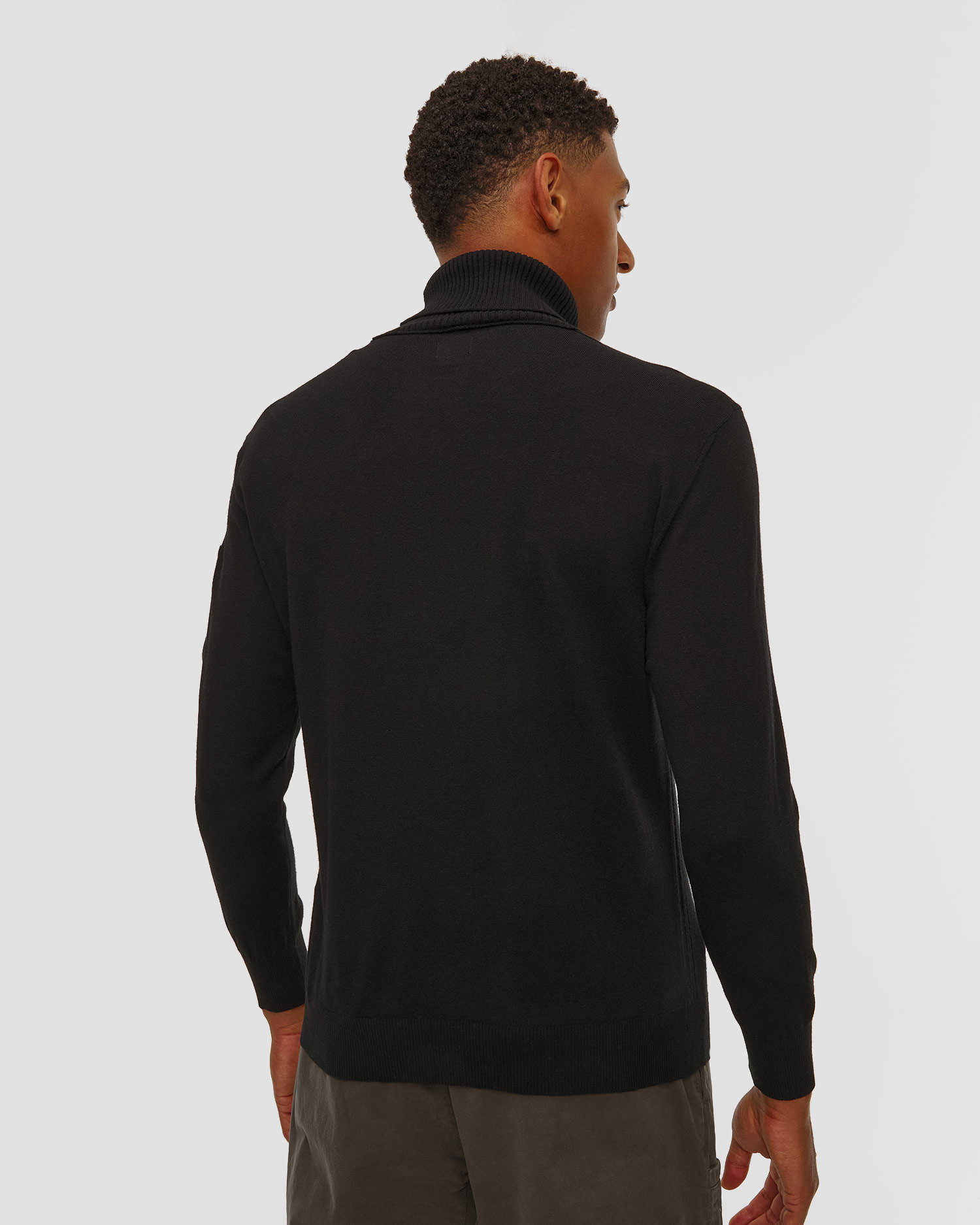 C.P. Company Extrafine Merino Wool Turtleneck Sweater Rollkragenpullover für Herren in Schwarz