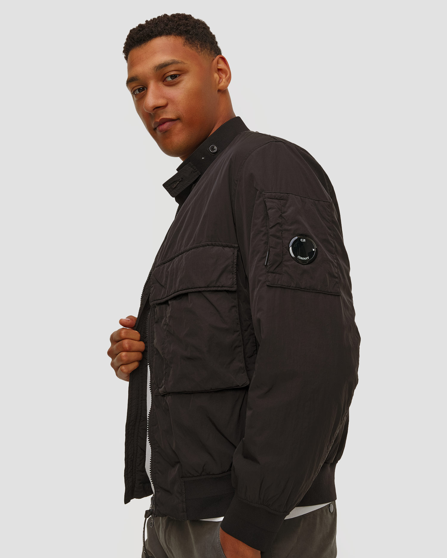 C.P. Company Chrome-R Bomber Jacket Bomberjacke für Herren in Schwarz
