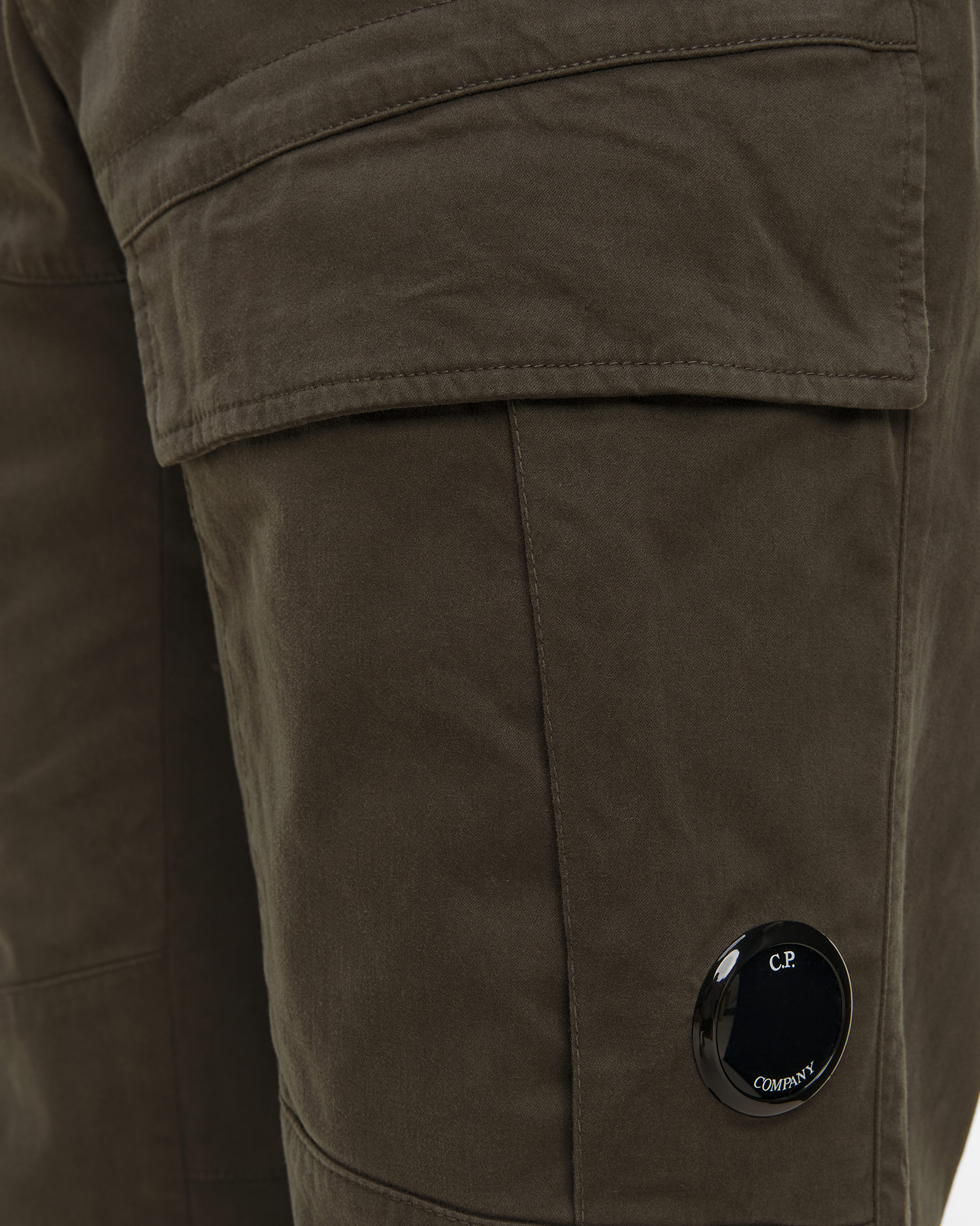Pánske nohavice C.P. Company Stretch Sateen Loose Cargo Pants sivé