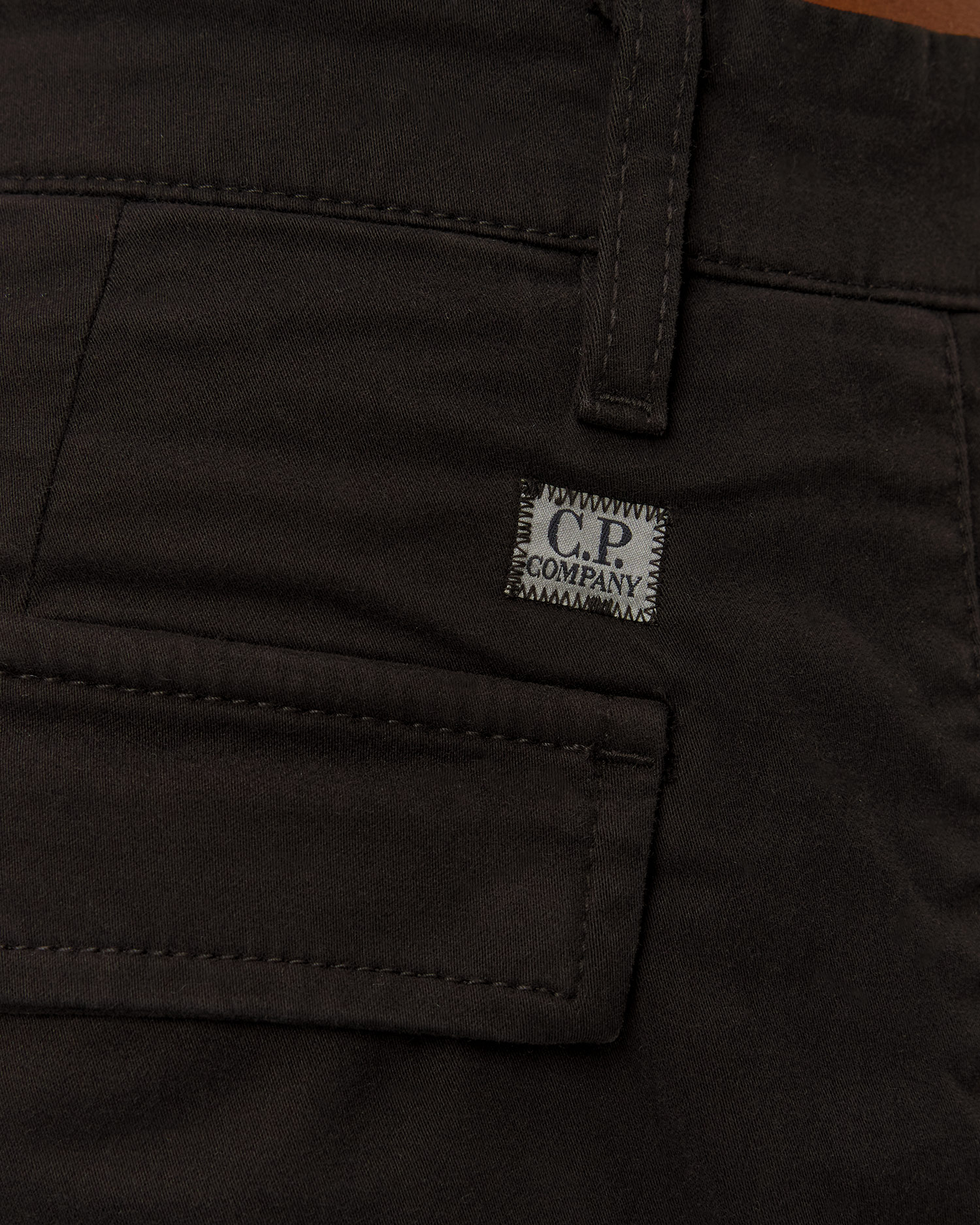 Pánske nohavice C.P. Company Stretch Sateen Loose Cargo Pants čierne