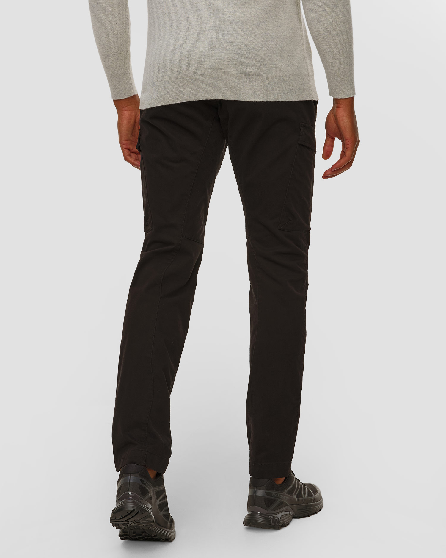 Pánske nohavice C.P. Company Stretch Sateen Ergonomic Cargo Pants čierne