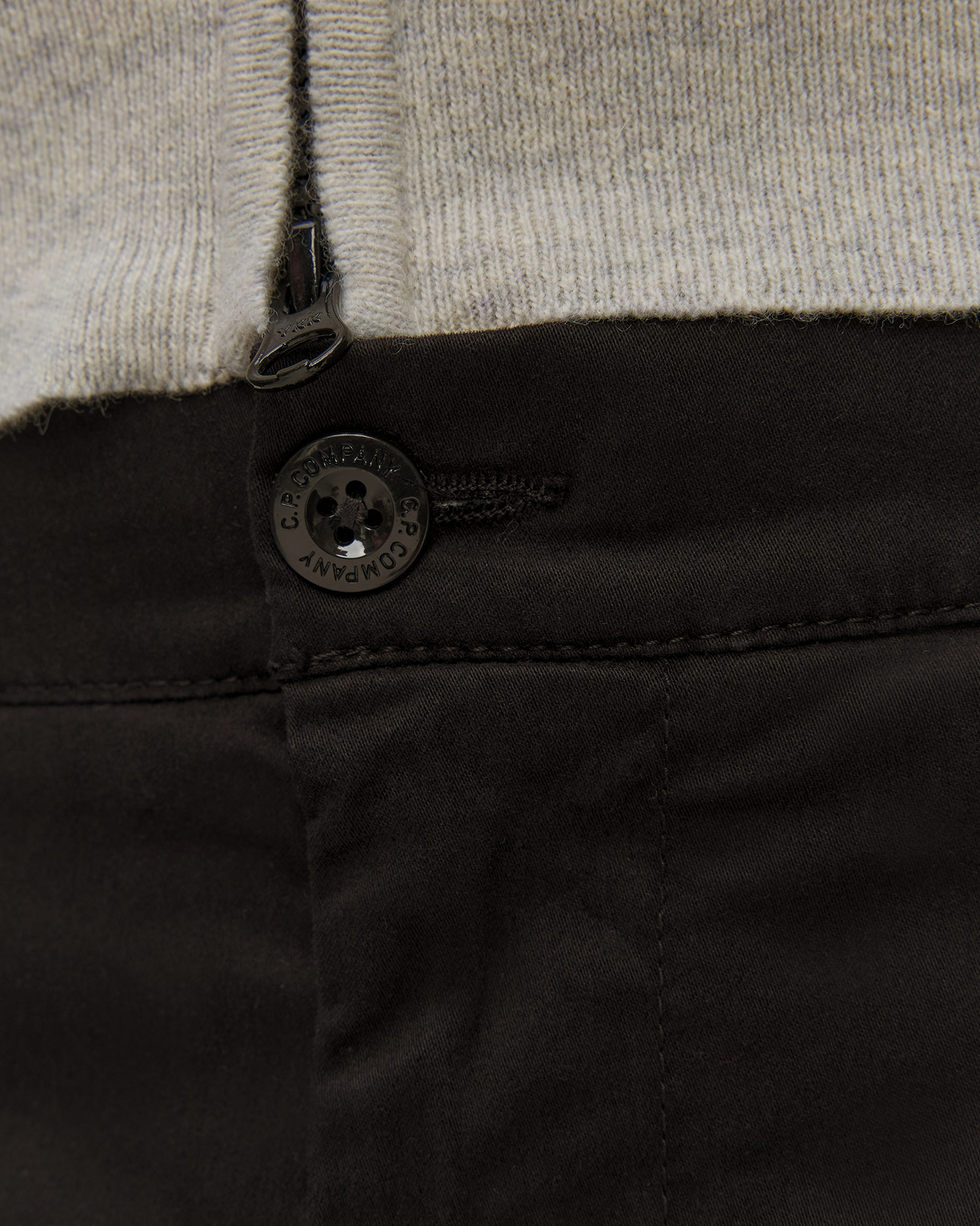 Pánske nohavice C.P. Company Stretch Sateen Ergonomic Cargo Pants čierne