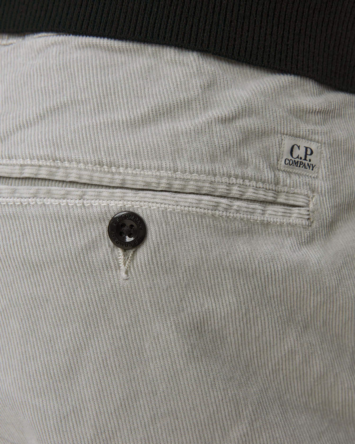 Pánske manšestrové nohavice C.P. Company Lens Cargo Pants sivé