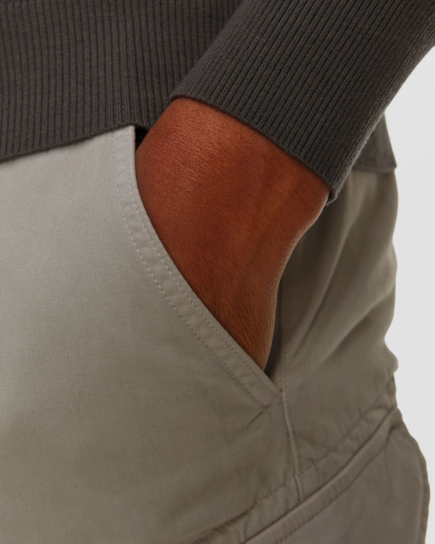 Pánske nohavice C.P. Company Stretch Sateen Ergonomic Lens Cargo Pants sivé