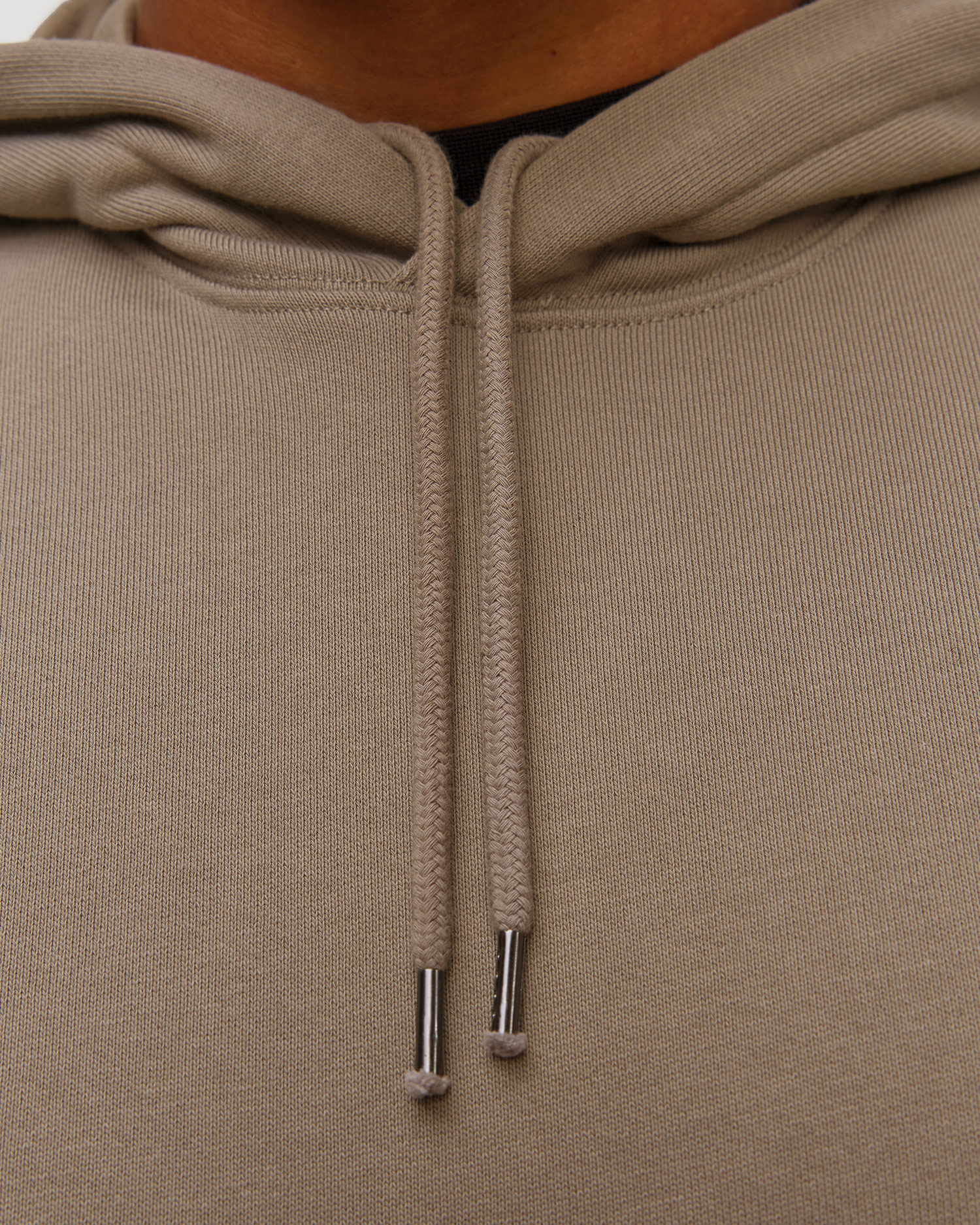 Men's C.P. Company Diagonal Raised Fleece Hooded Lens Sweatshirt beige