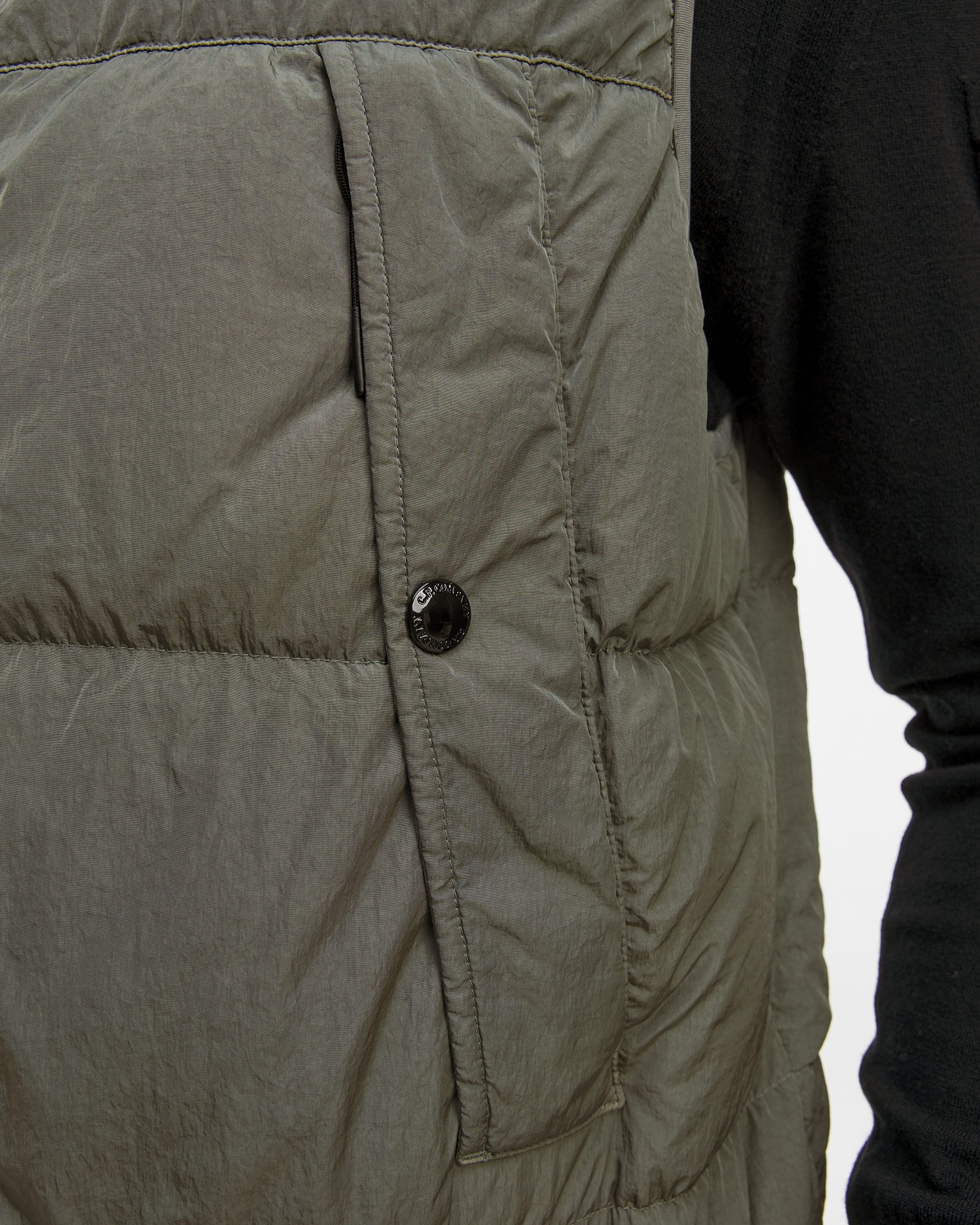 C.P. Company Chrome-R Turtleneck Vest Herrenweste in Grau