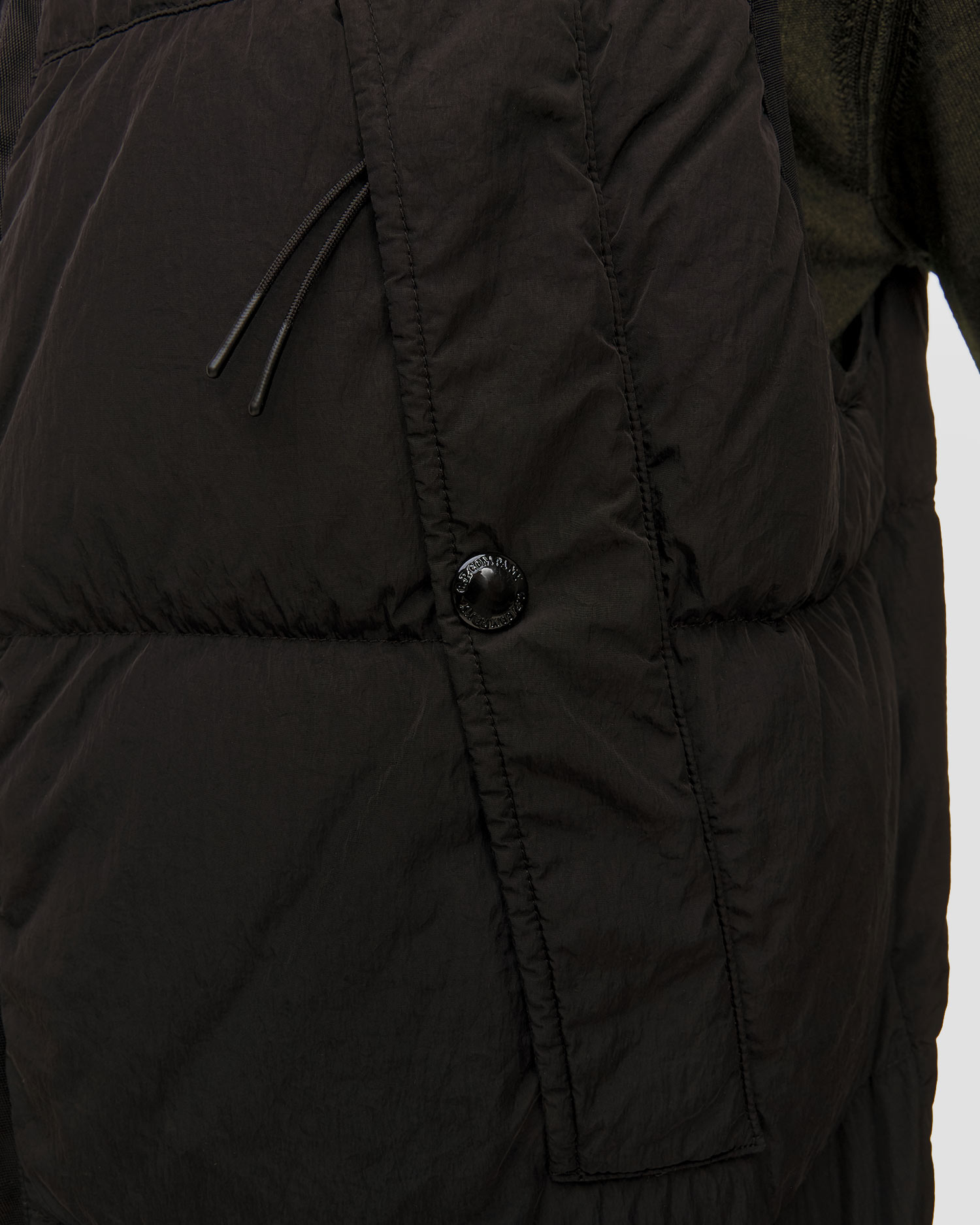 C.P. Company Chrome-R Turtleneck Vest Herrenweste in Schwarz