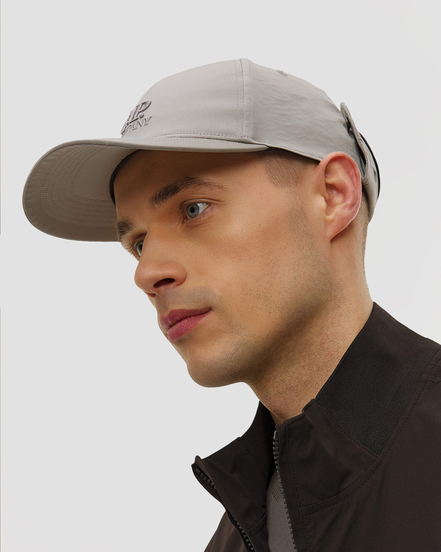 Czapka z daszkiem męska C.P. Company Chrome-R Goggle Cap, Kolor/Wzór: Beżowy
