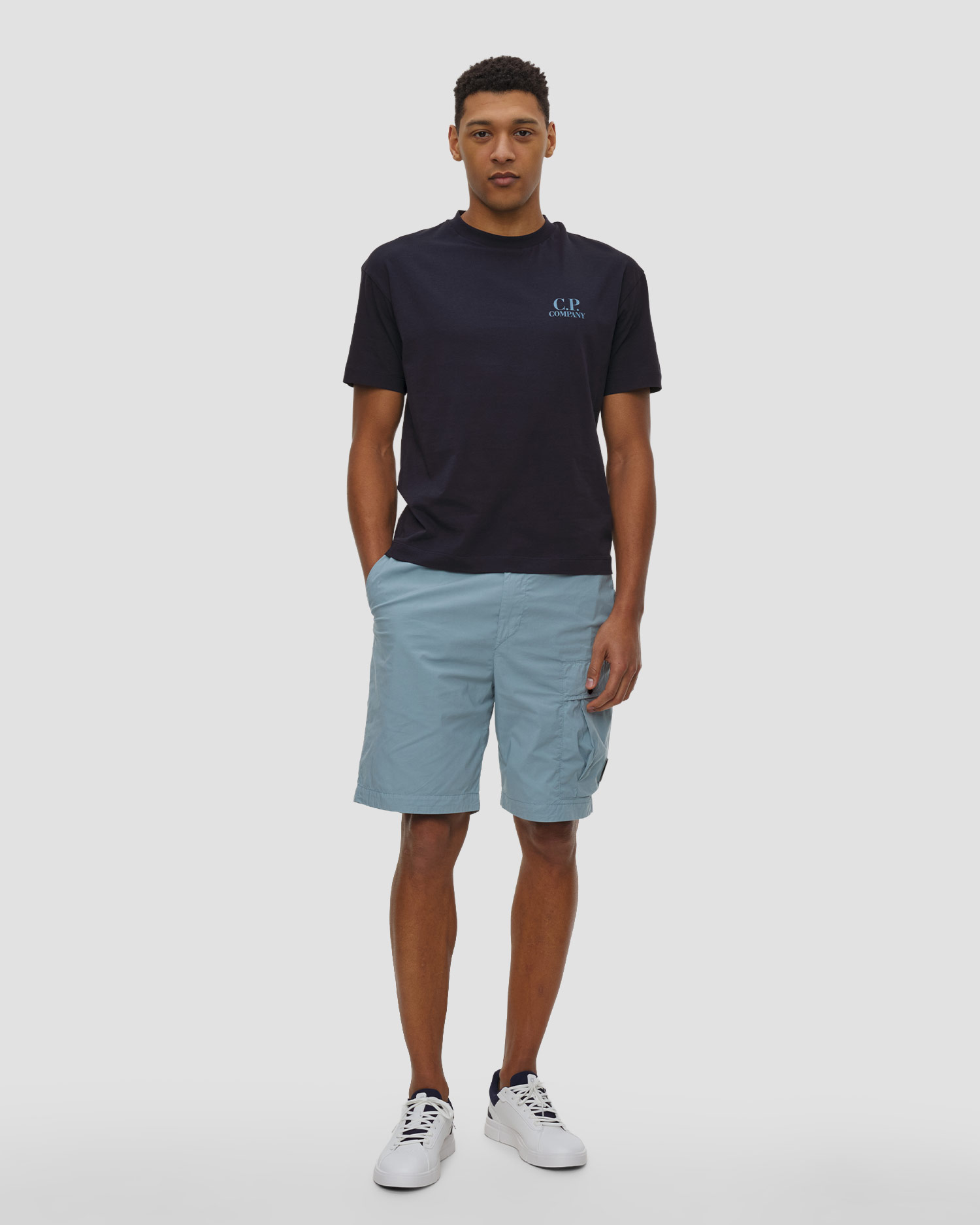 Pánské kraťasy C.P. Company 50 Fili Stretch Loose Lens Cargo Shorts
