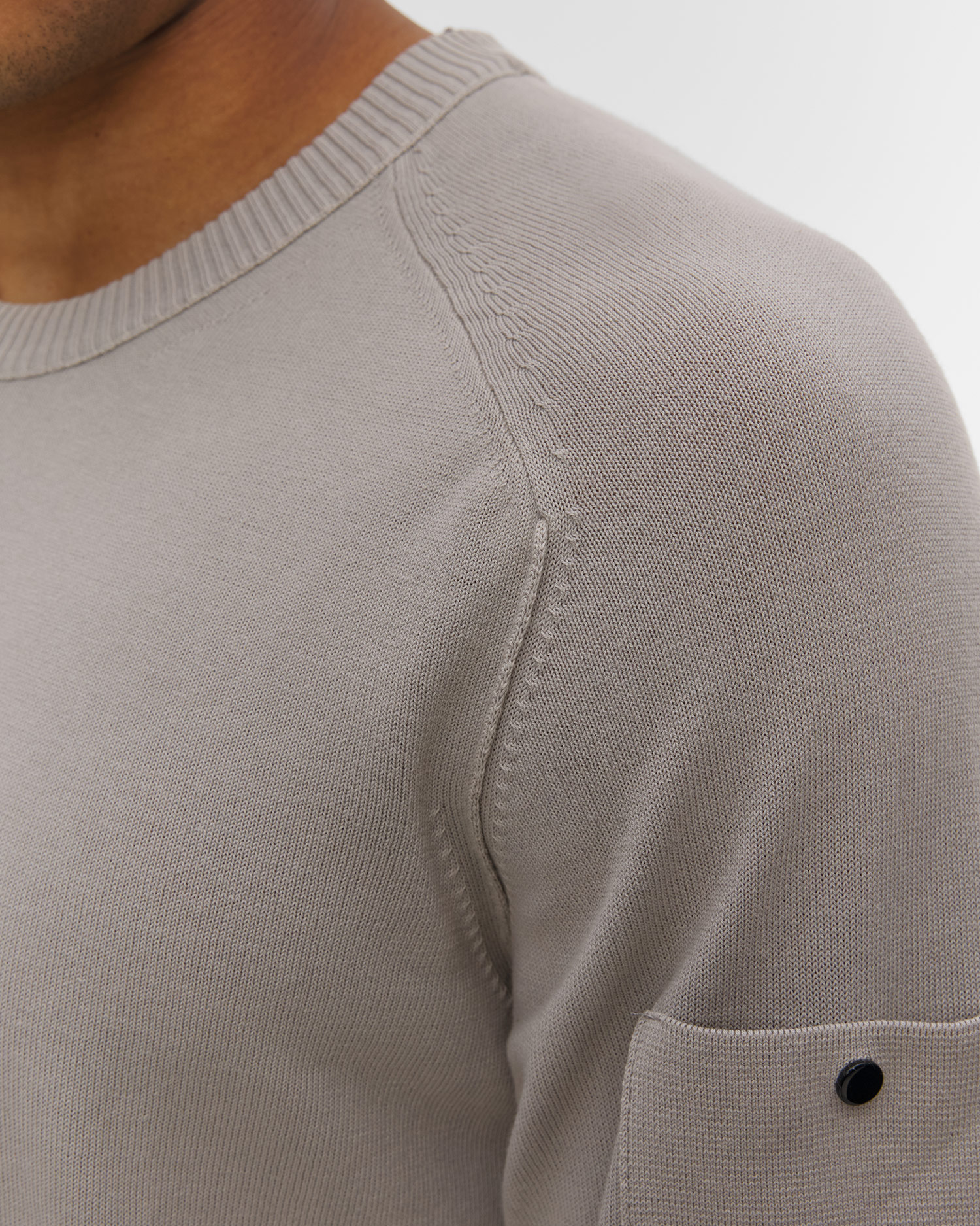 Pánský svetr C.P. Company Cotton Crepe Crewneck Lens Sweater