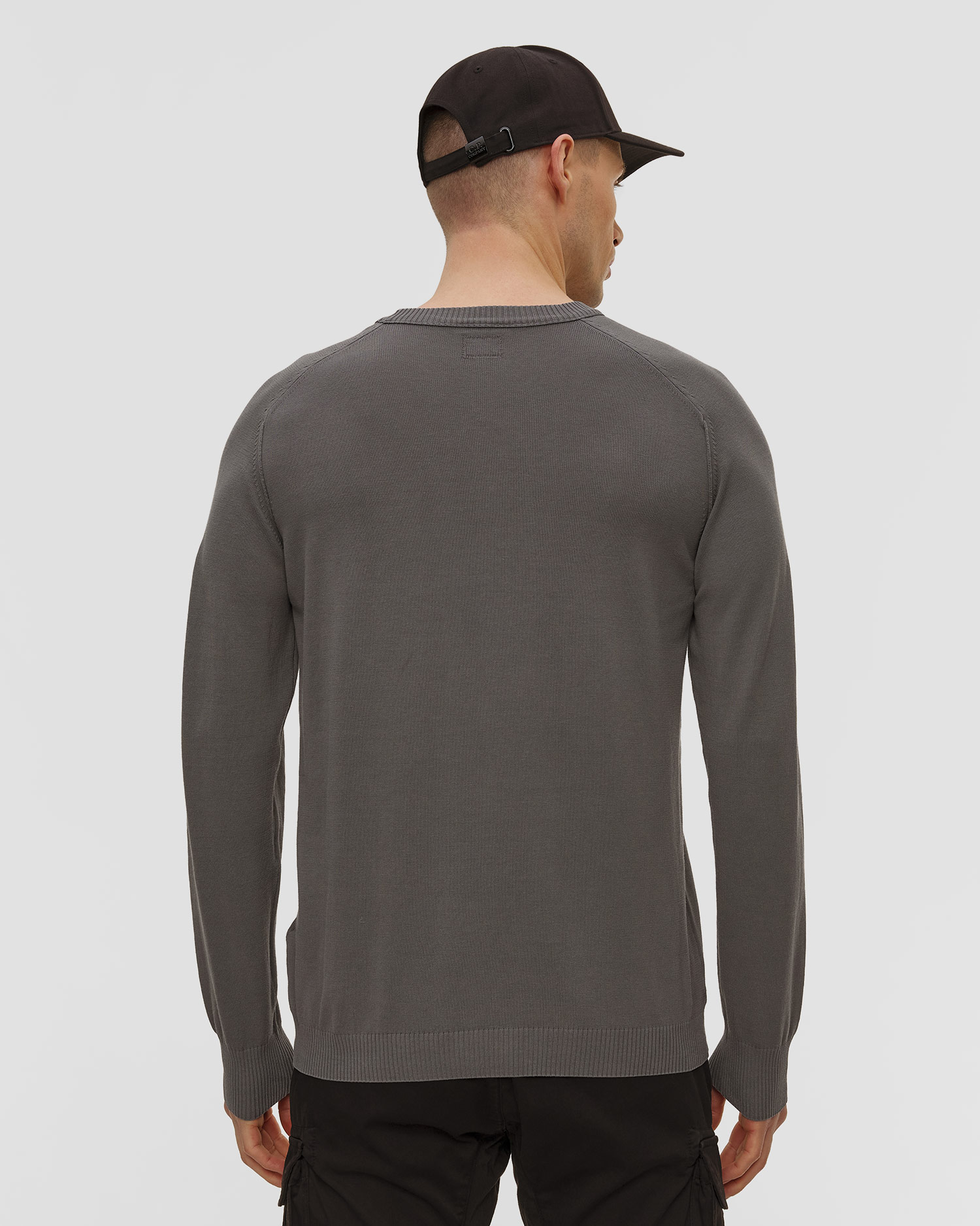 Pánský svetr C.P. Company Cotton Crepe Crewneck Lens Sweater