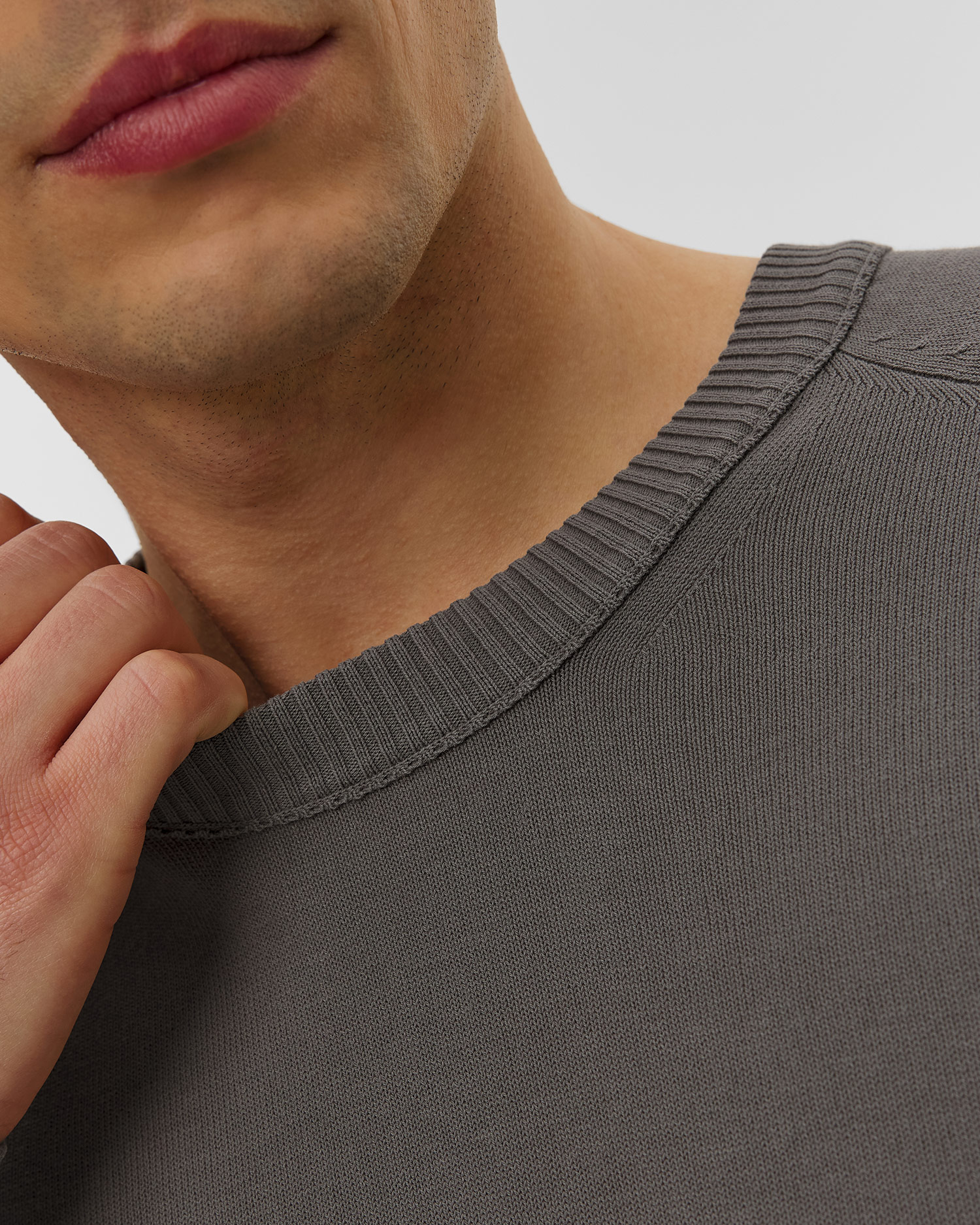 Pánský svetr C.P. Company Cotton Crepe Crewneck Lens Sweater