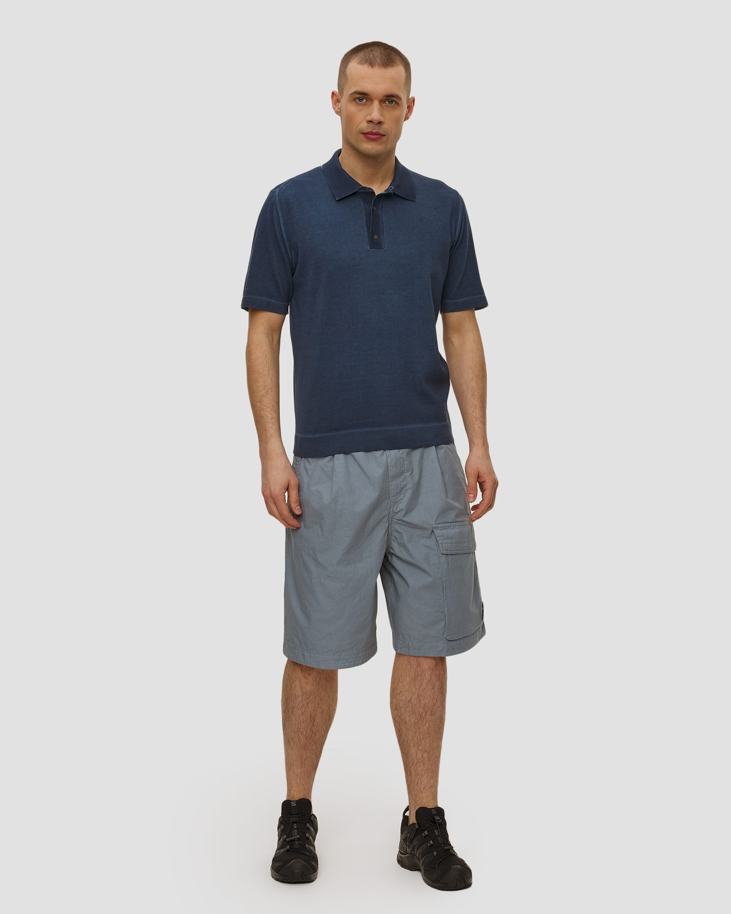 Pánská polokošile C.P. Company Cotton Crepe Double Dyed Polo