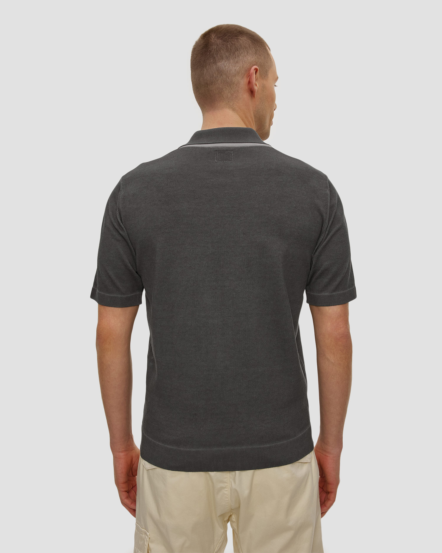 Pánská polokošile C.P. Company Cotton Crepe Double Dyed Polo