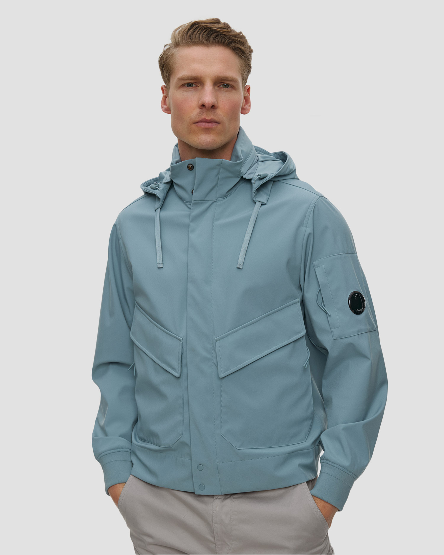Softshell męski C.P. Company C.P. Shell-R Hidden Hood Lens Jacket