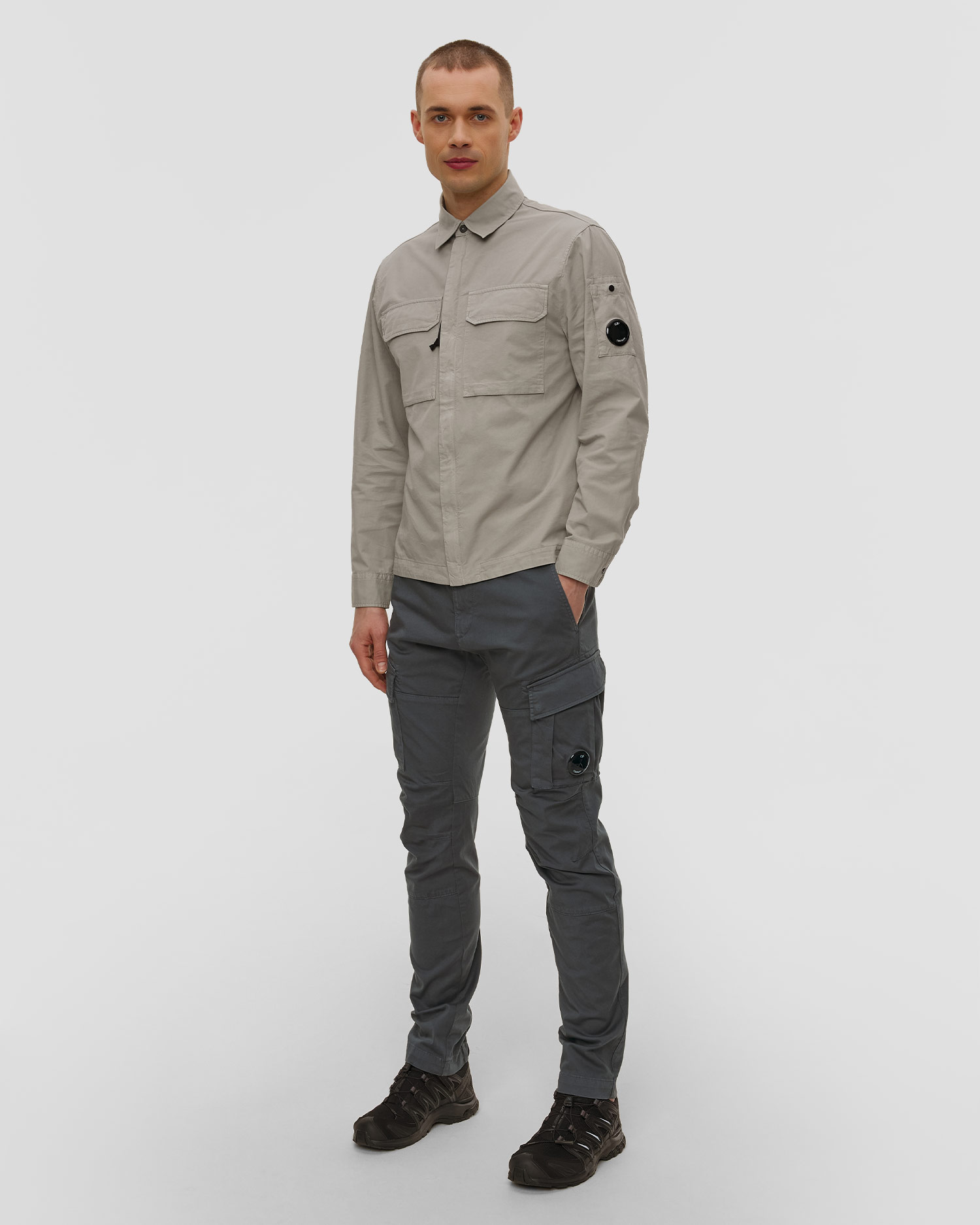 Pánské kalhoty C.P. Company Stretch Sateen Ergonomic Lens Cargo Pants