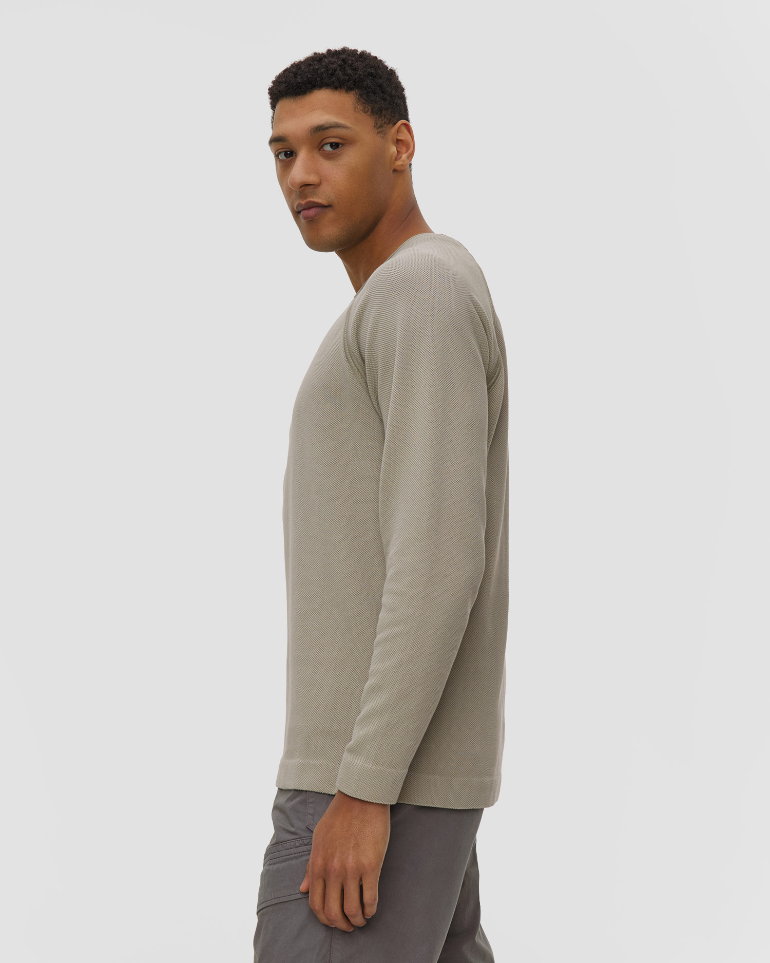 Pánská mikina C.P. Company Heavy Piquet Pigment Dyed Mockneck Sweatshirt