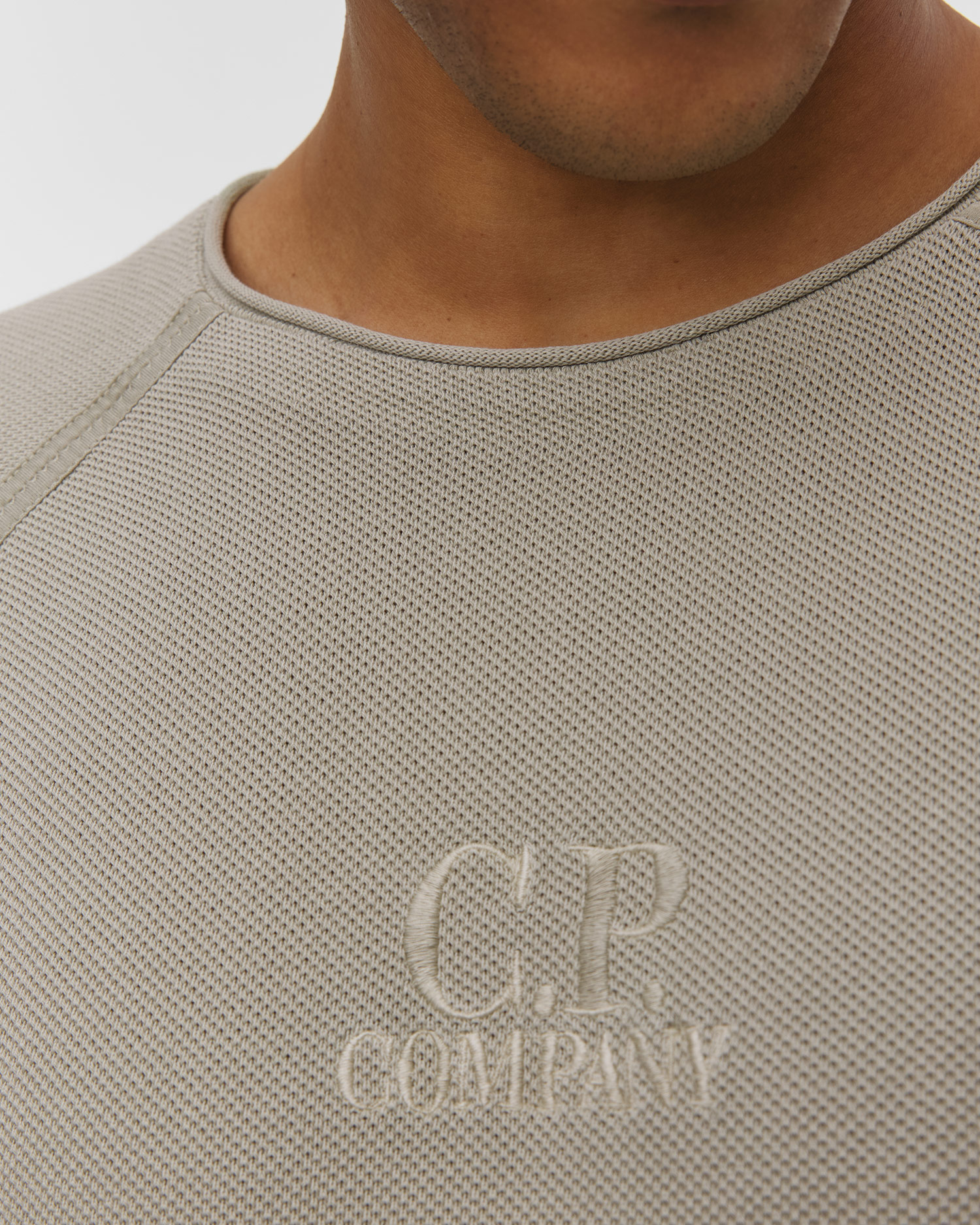 Pánská mikina C.P. Company Heavy Piquet Pigment Dyed Mockneck Sweatshirt
