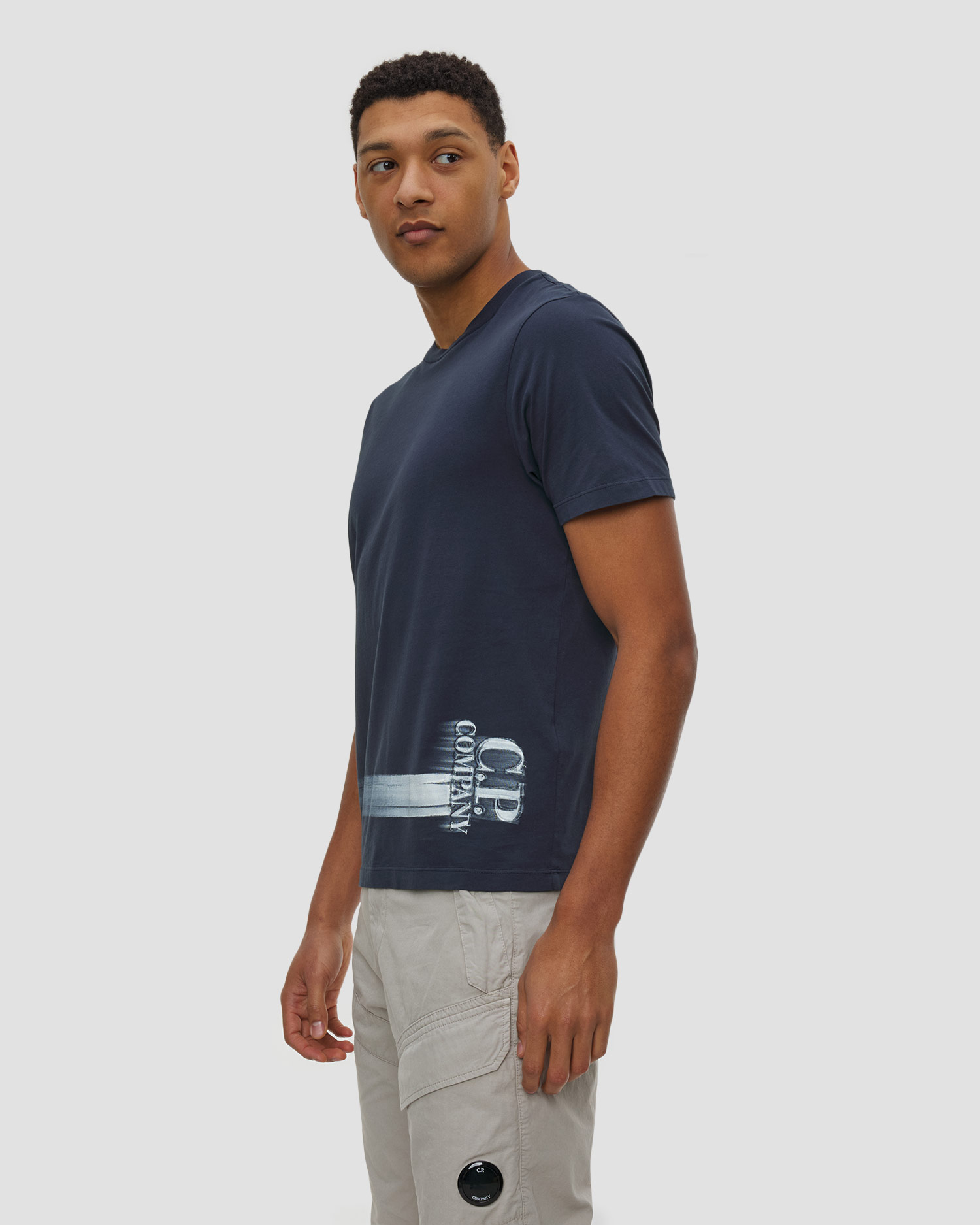 Pánské tričko C.P. Company 24/1 Jersey Short Sleeve Bottom Logo T-Shirt