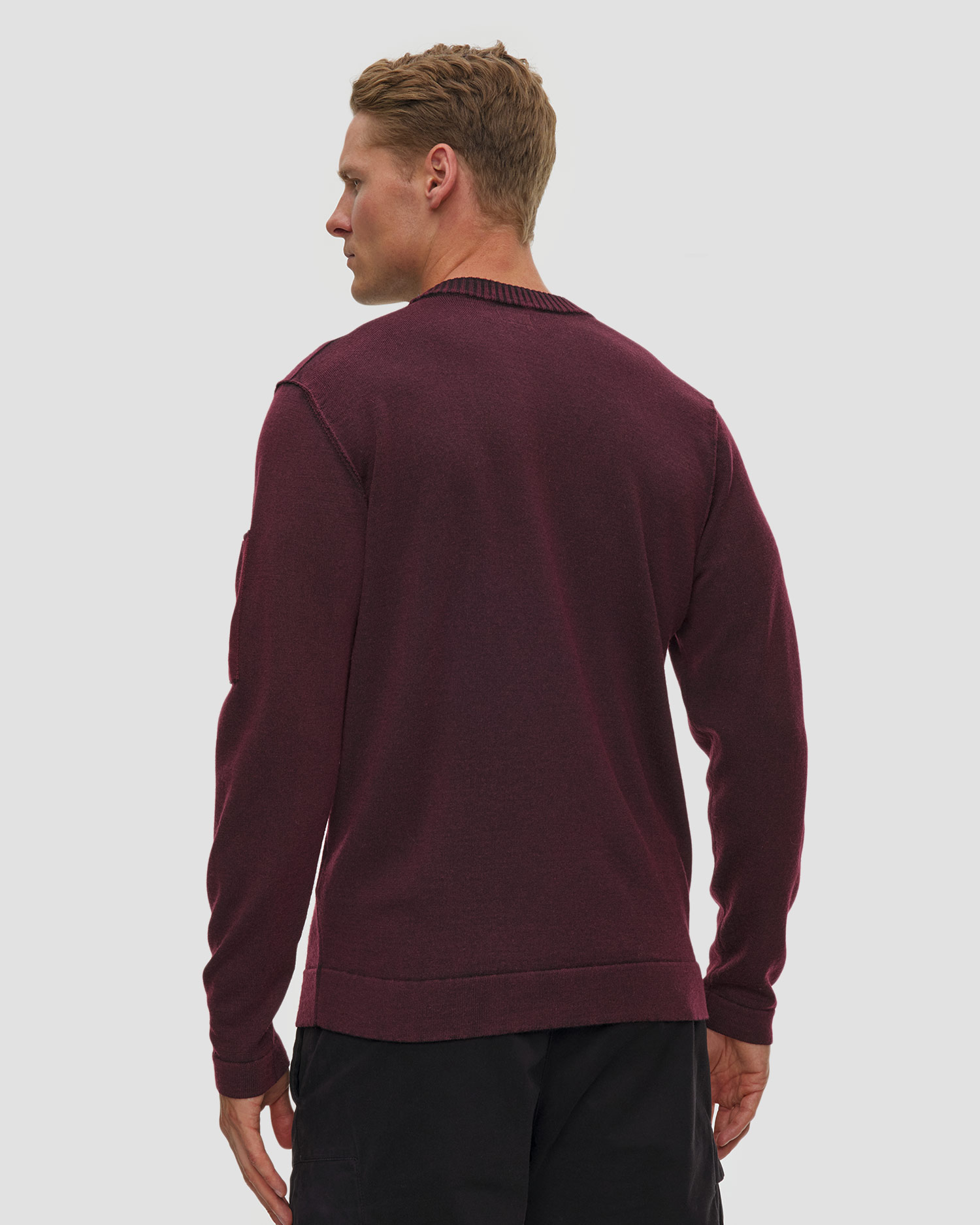 Pulover din lână  pentru bărbați C.P. Company Double Colour Wool Crewneck