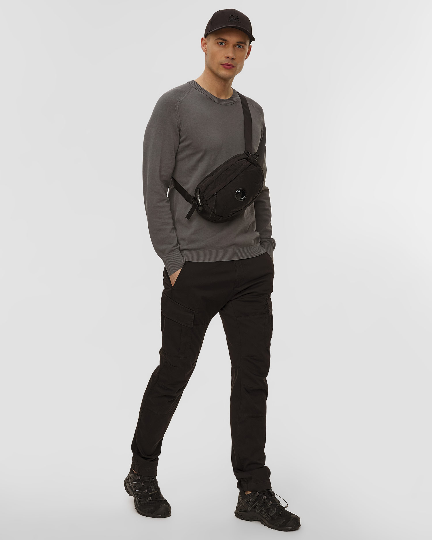 Men's bum bag C.P. Company Nylon B black