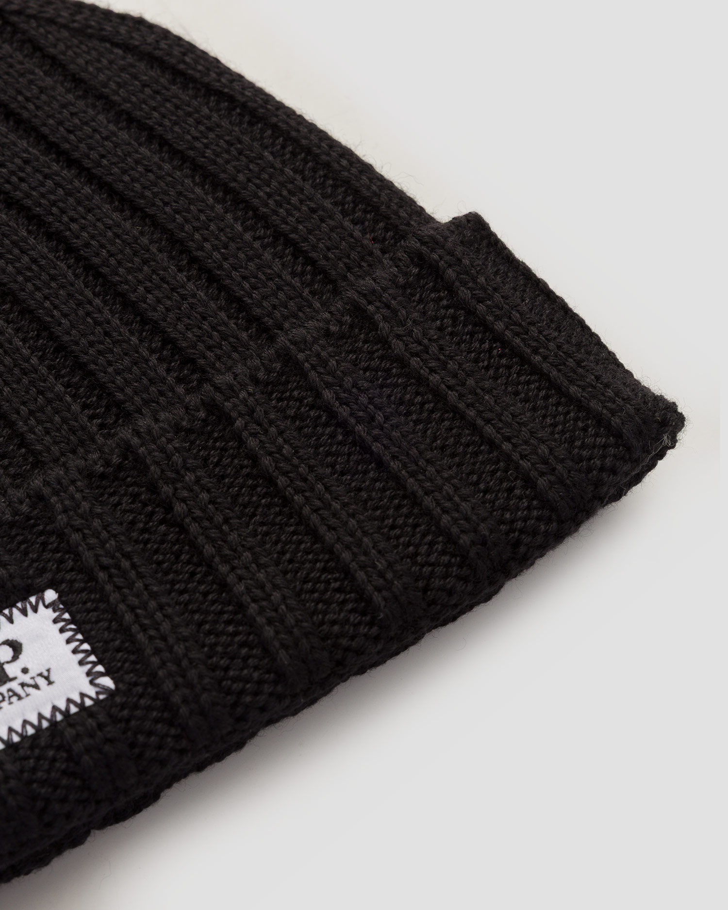 Czapka wełniana CP Company Knit Cap czarna