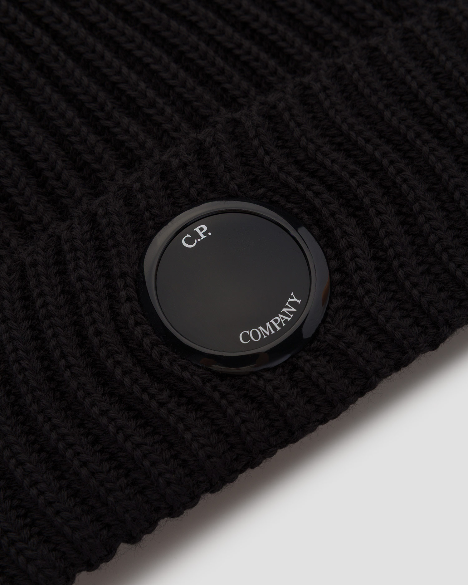 Căciulă din lână CP Company Wool Beanie neagră