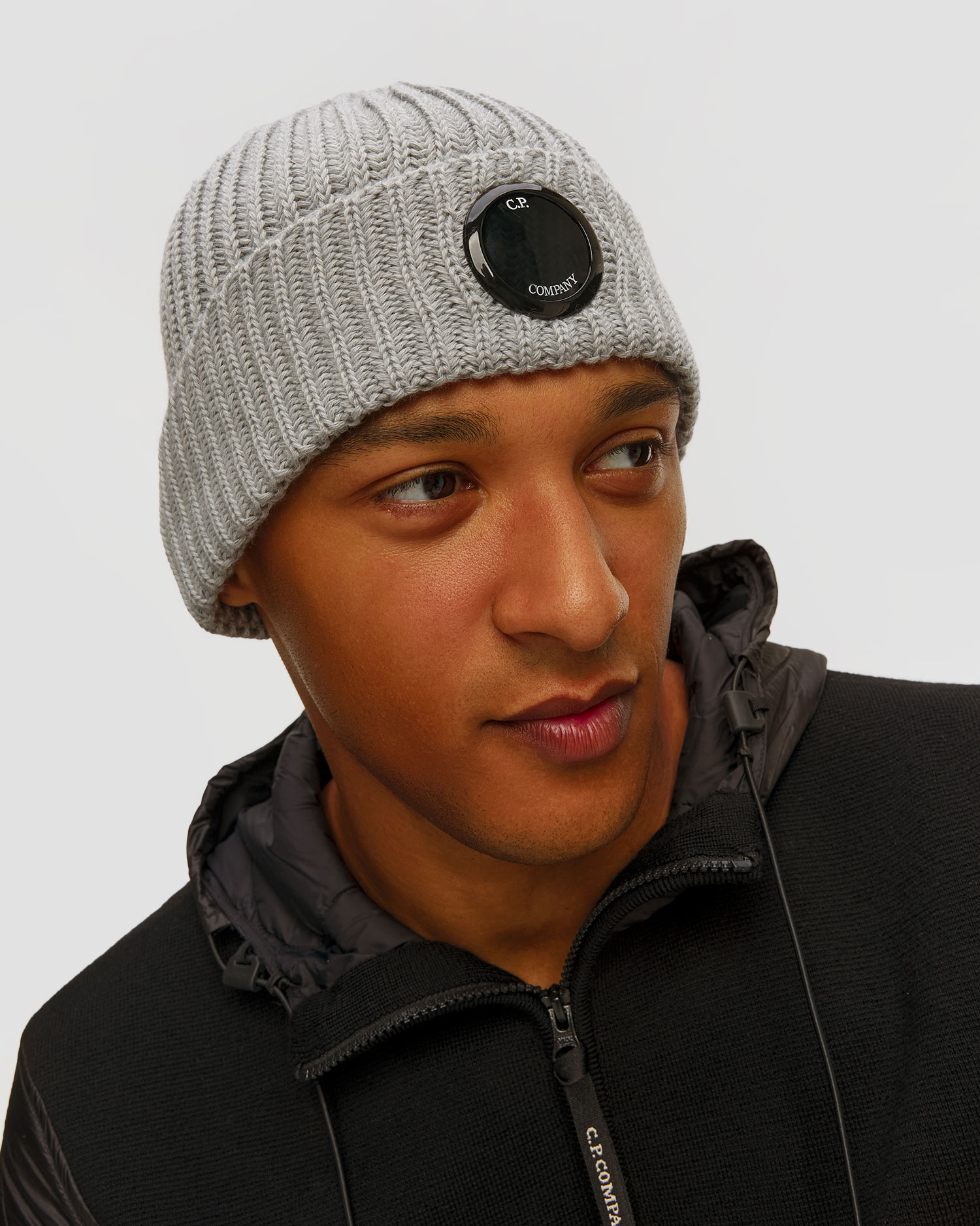Căciulă din lână CP Company Wool Beanie gri